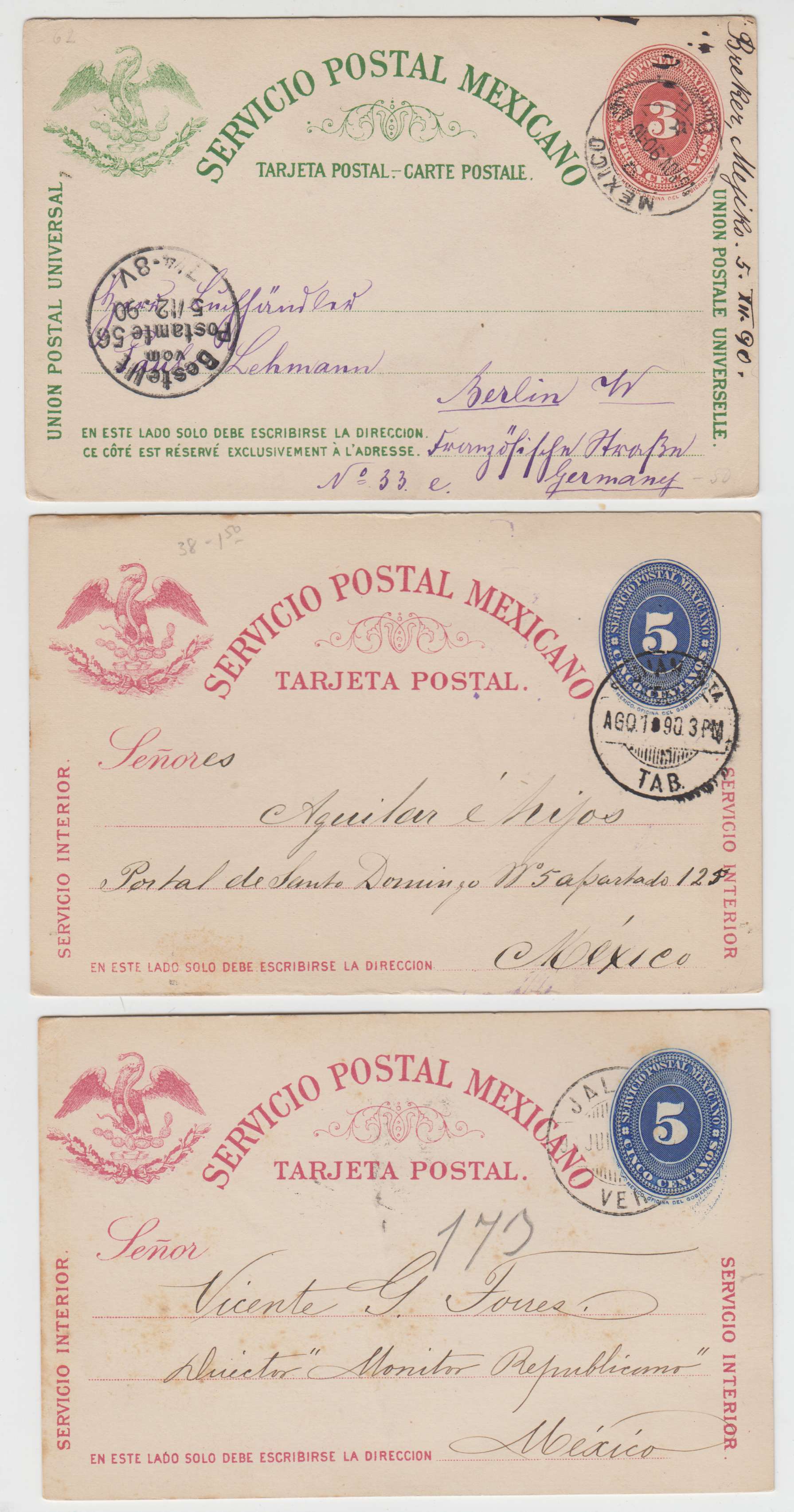 Mexico 1888 — Numerals