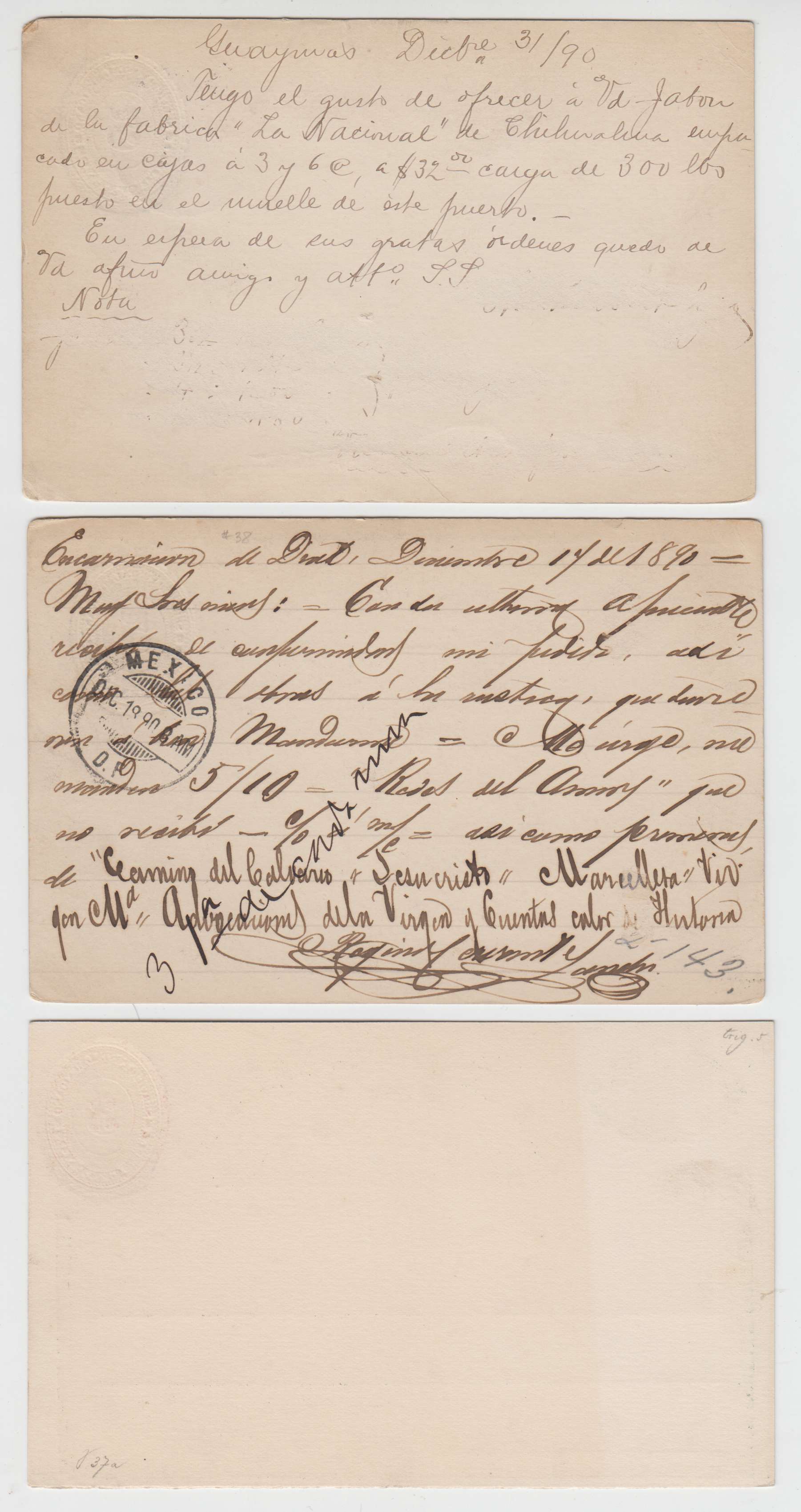 Mexico 1888 — Numerals