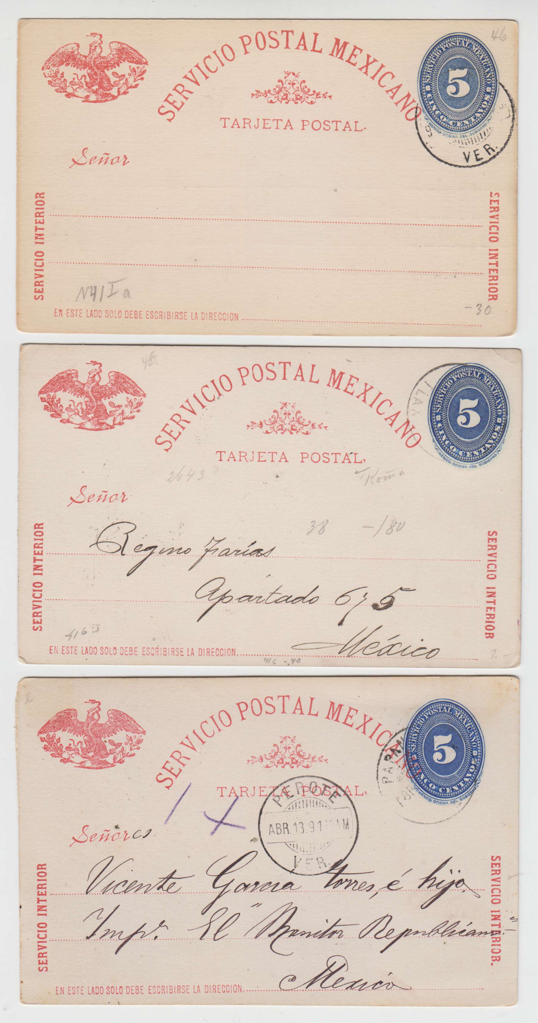 Mexico 1888 — Numerals