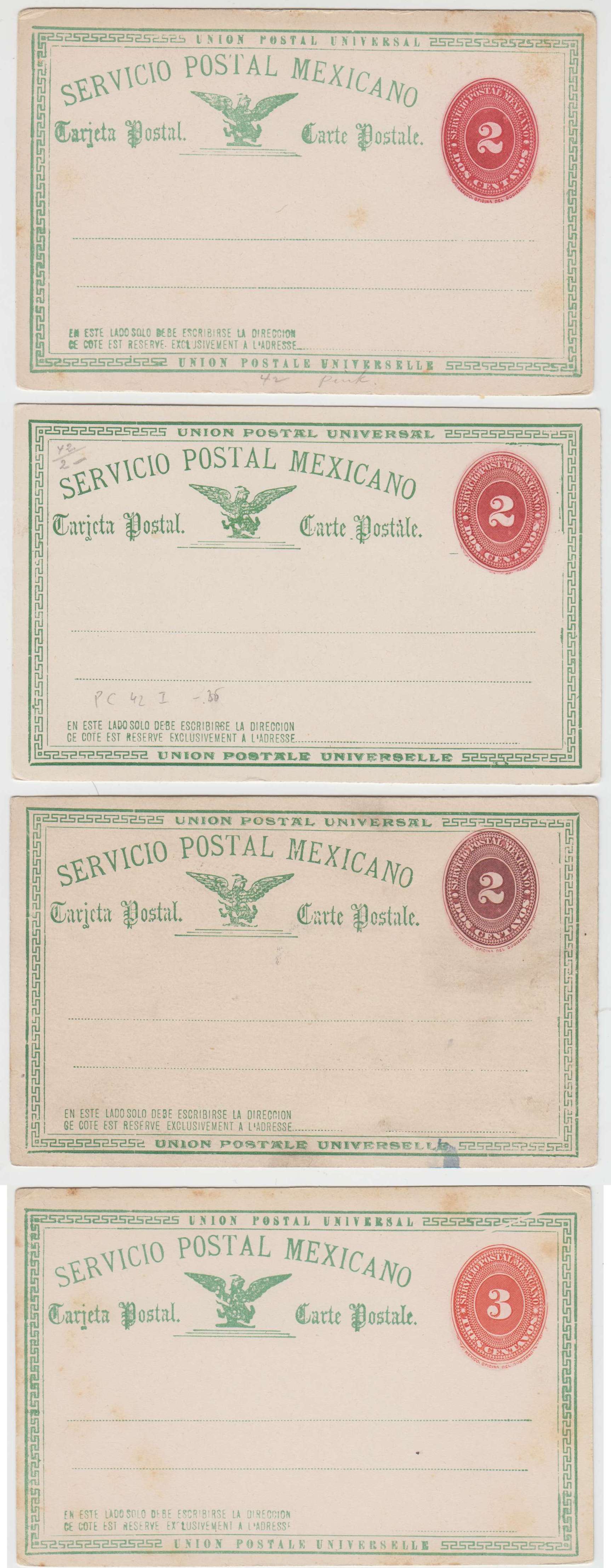Mexico 1891 — Numerals