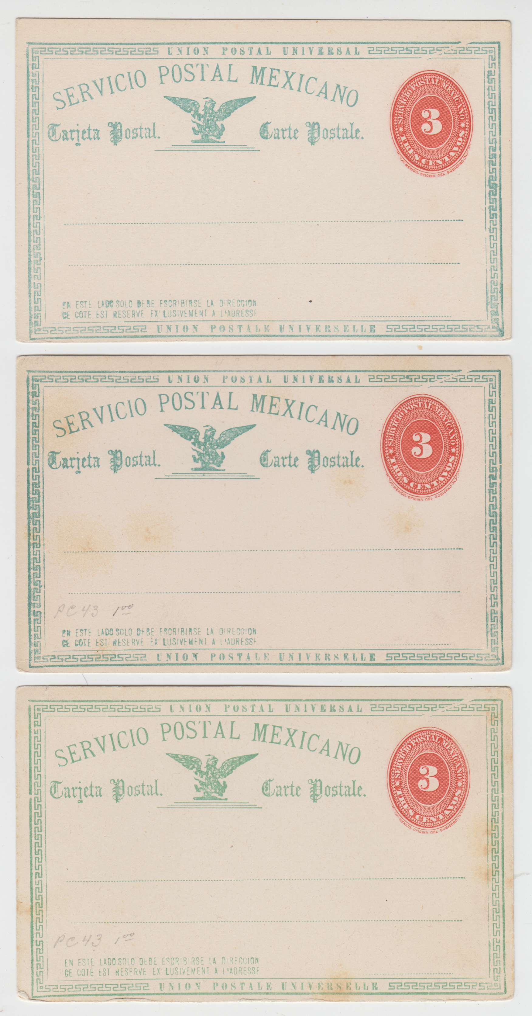 Mexico 1891 — Numerals