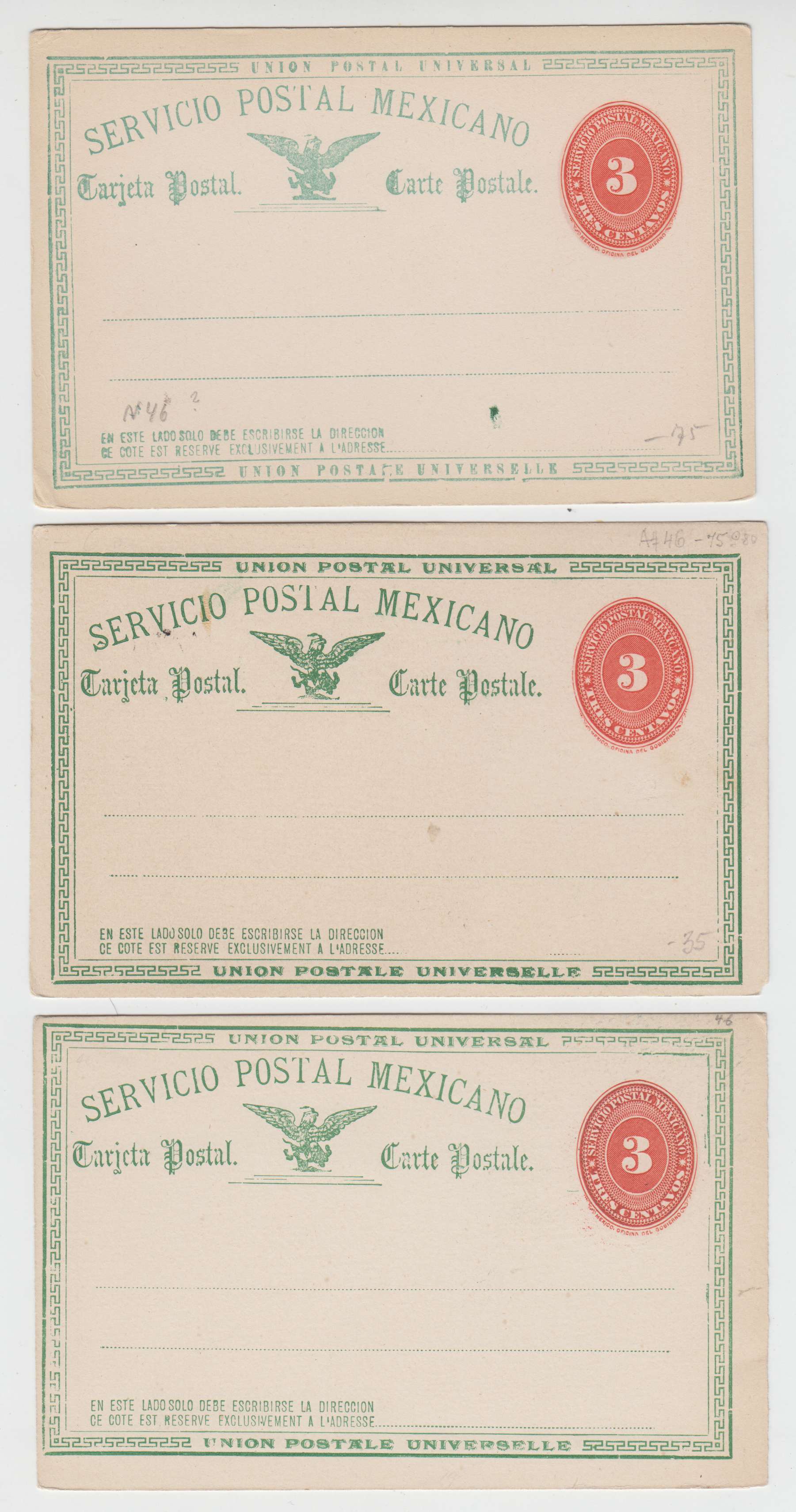 Mexico 1891 — Numerals