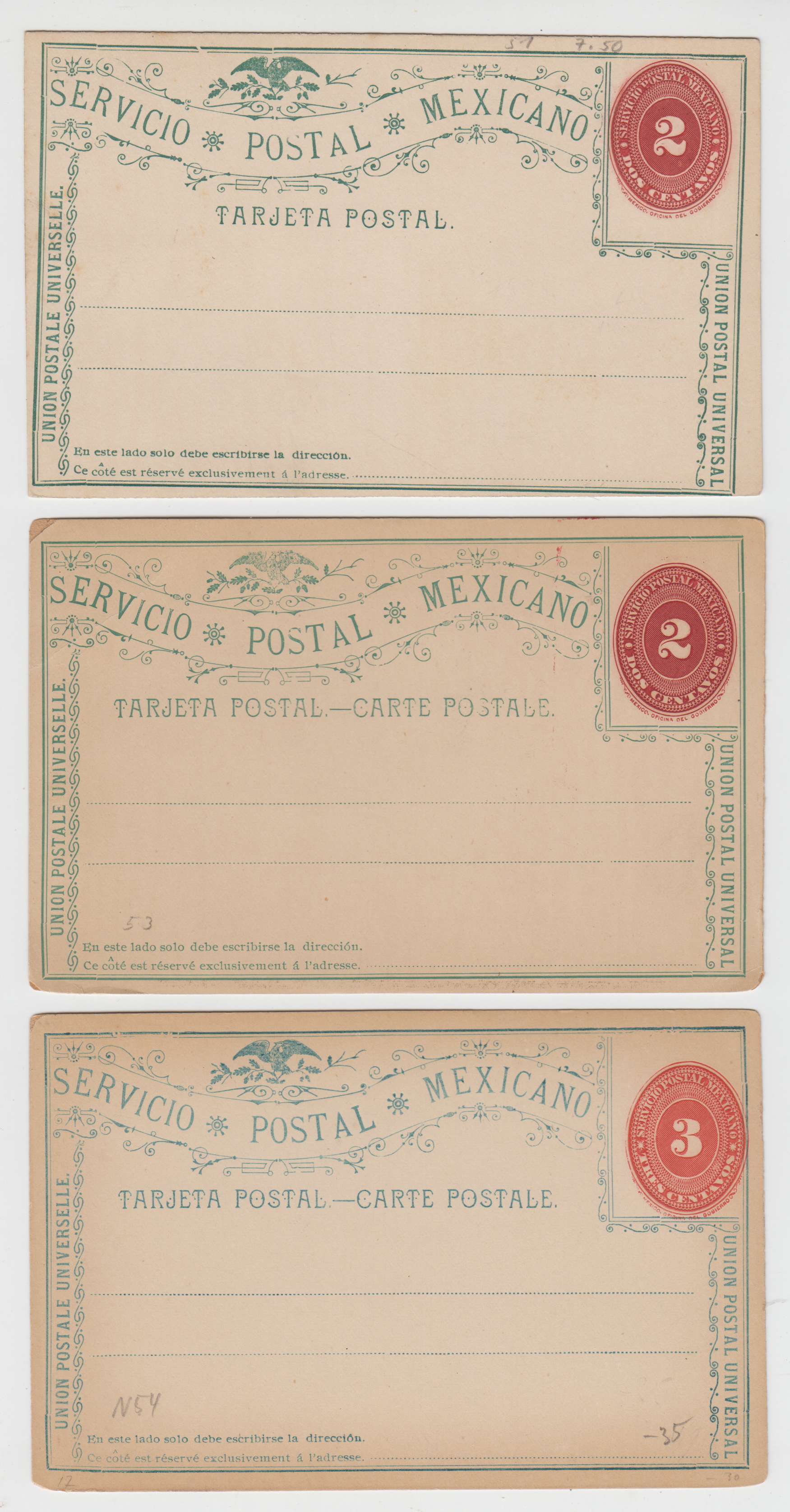 Mexico 1891 — Numerals