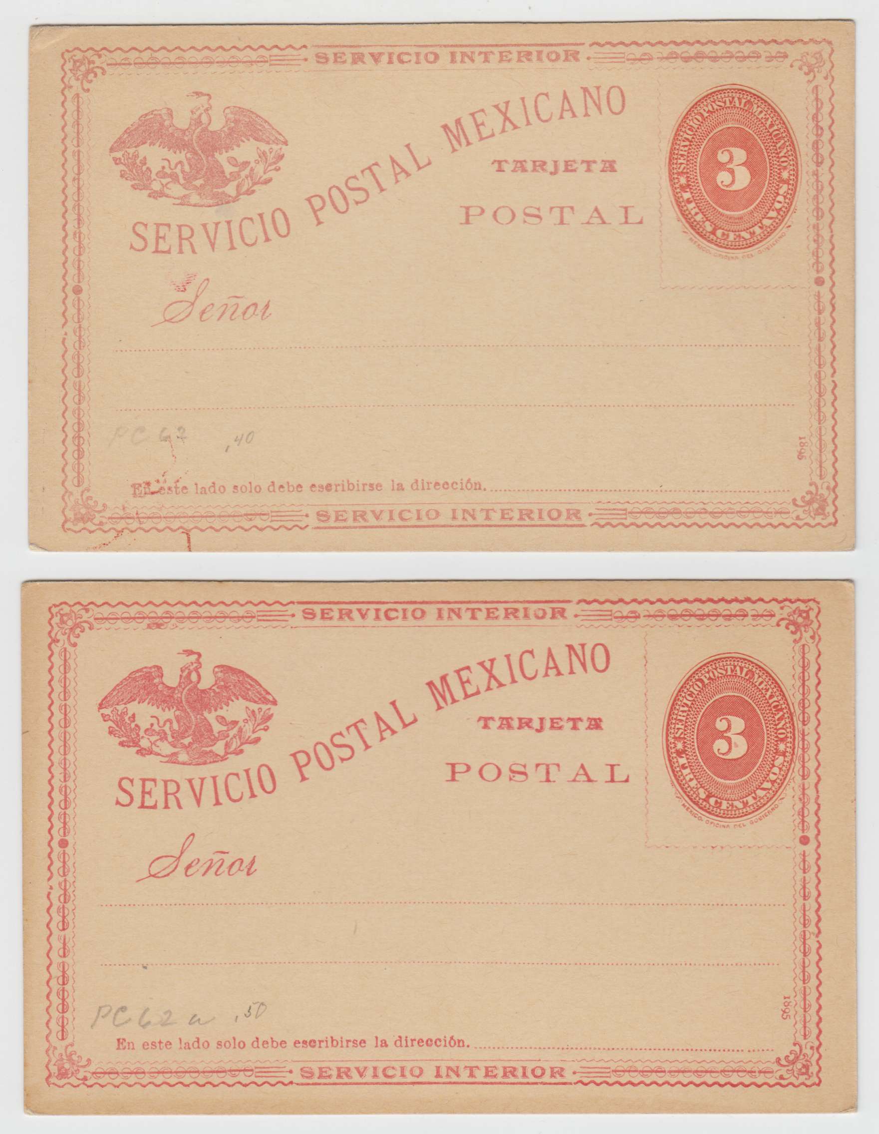 Mexico 1891 — Numerals