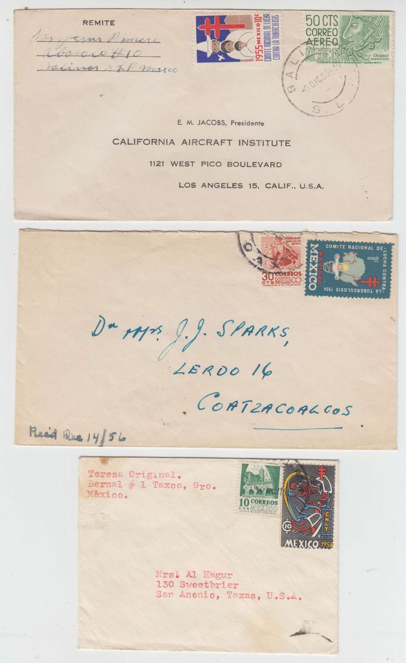 Mexico 1955 — Tbc relief labels