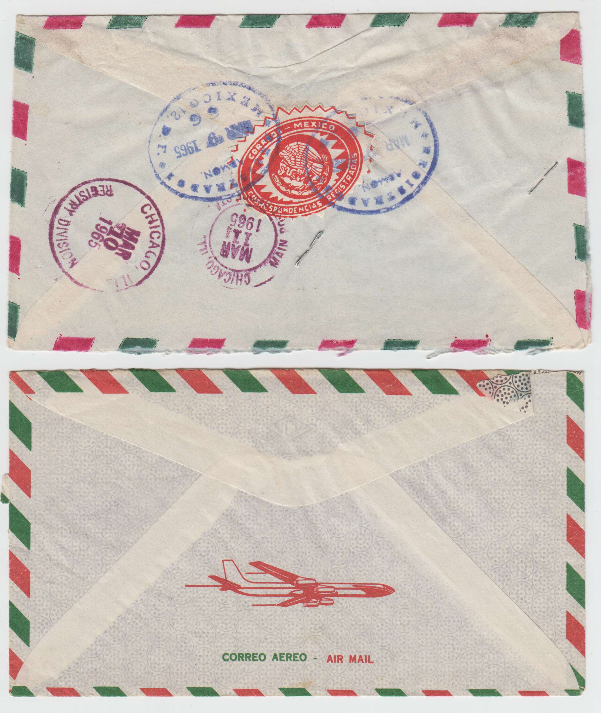 Mexico 1955 — Tbc relief labels