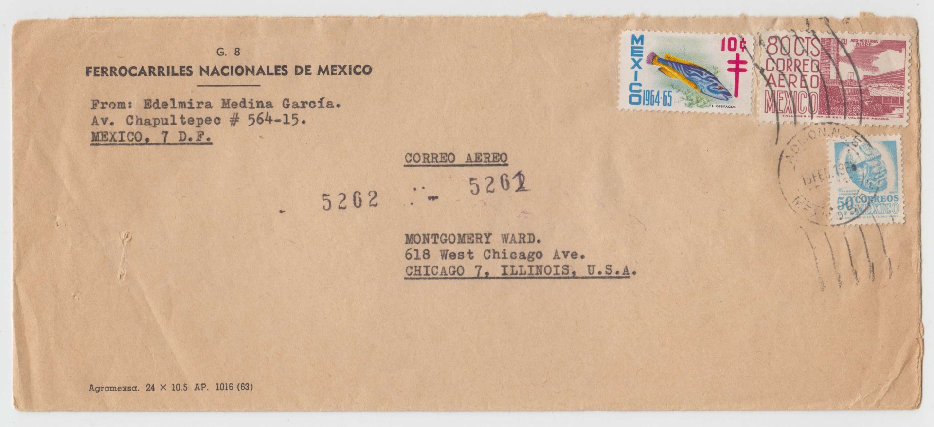 Mexico 1955 — Tbc relief labels