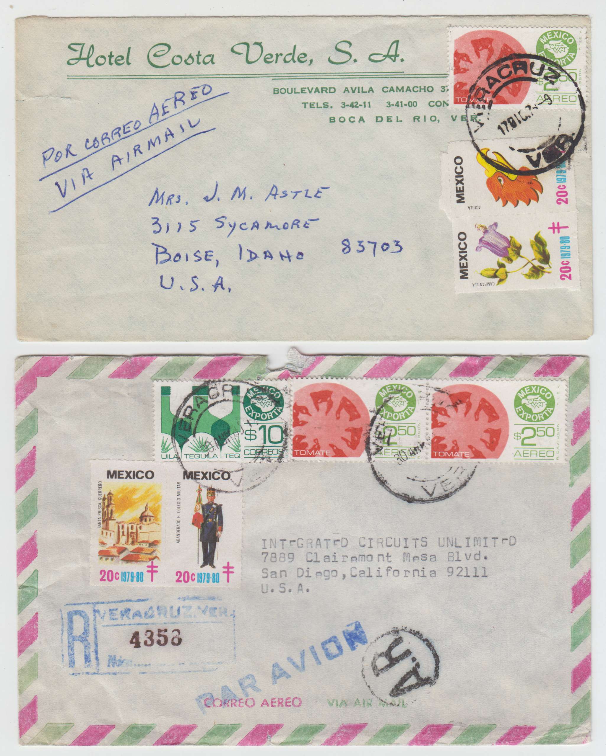 Mexico 1955 — Tbc relief labels