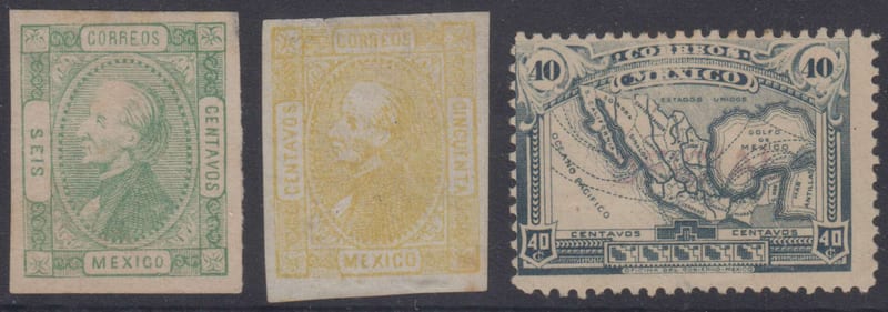 Mexico 1872 — Trial Printing & Overprints