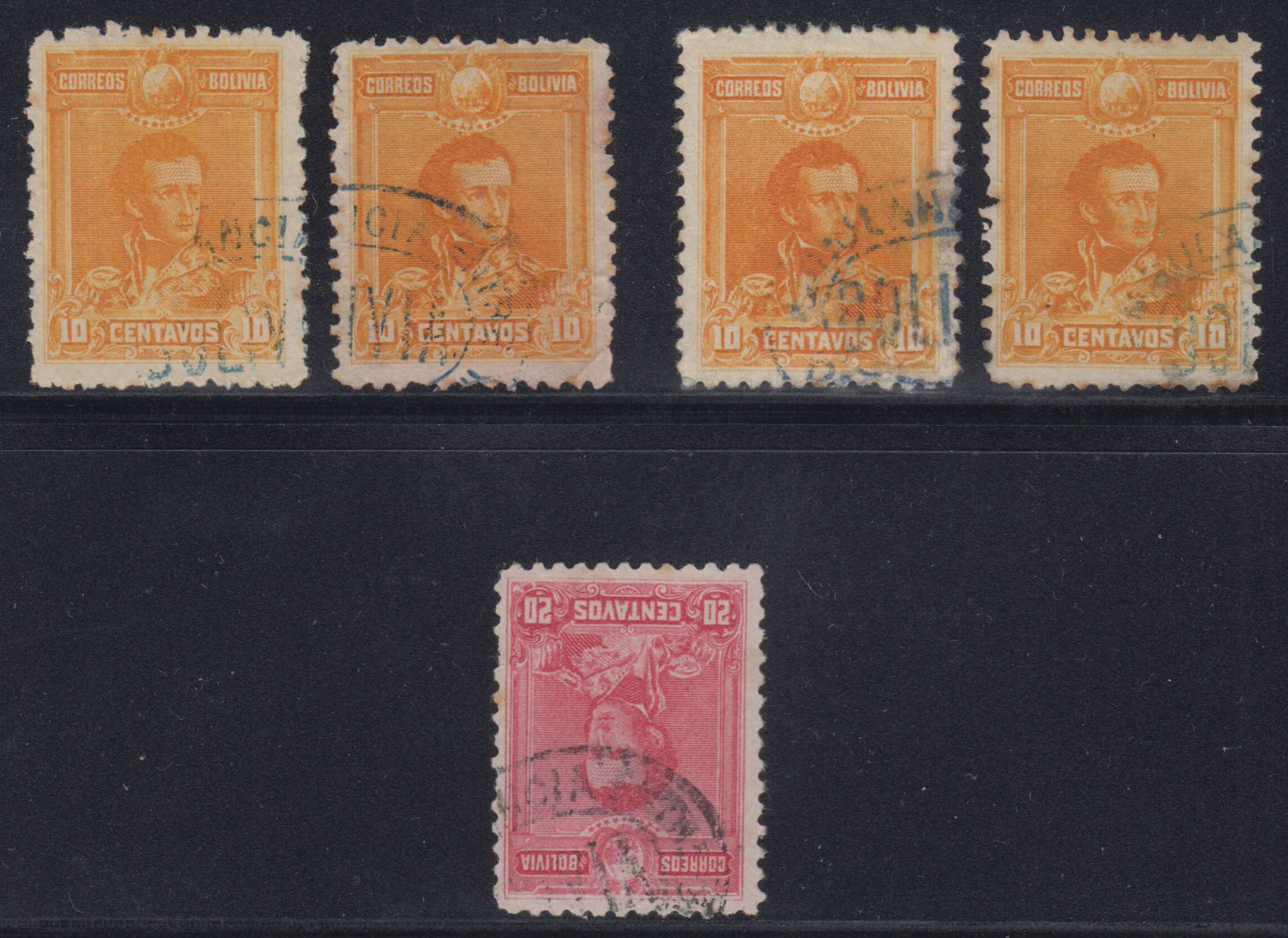 Bolivia 1899 — Railroad Tpo Cancel