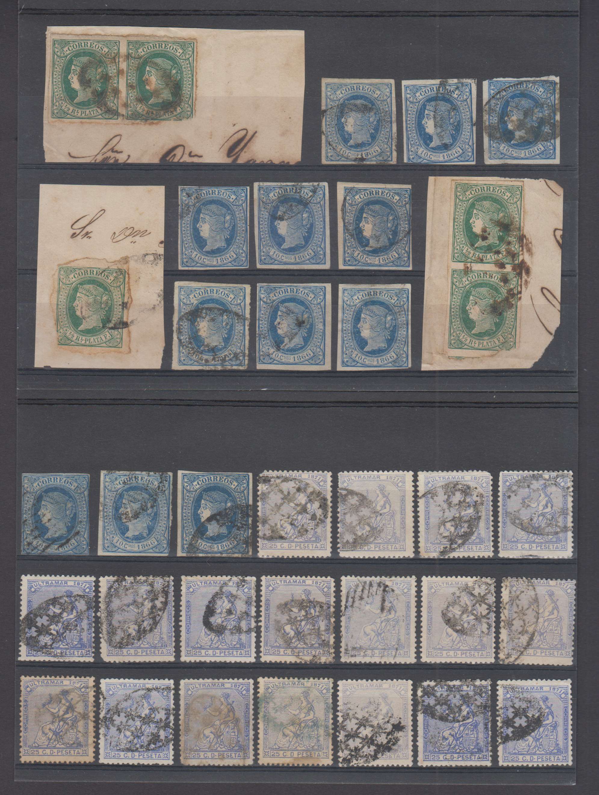Cuba 1864 — Scott 18 thru 169 not complete