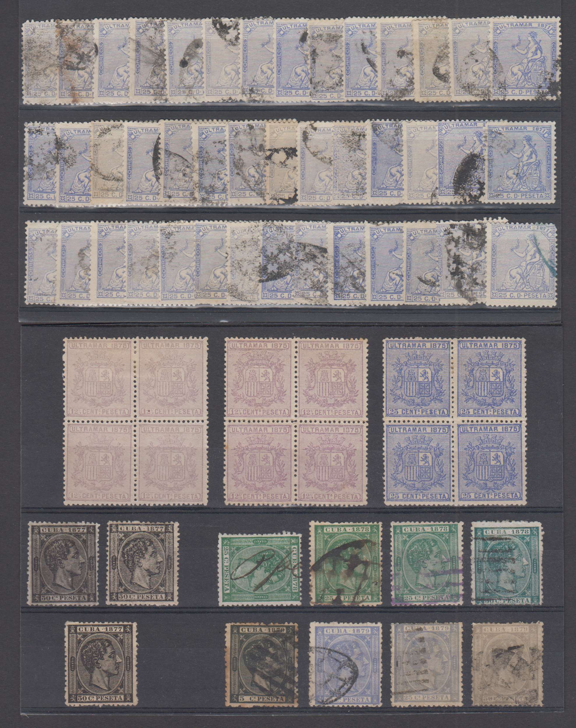 Cuba 1864 — Scott 18 thru 169 not complete