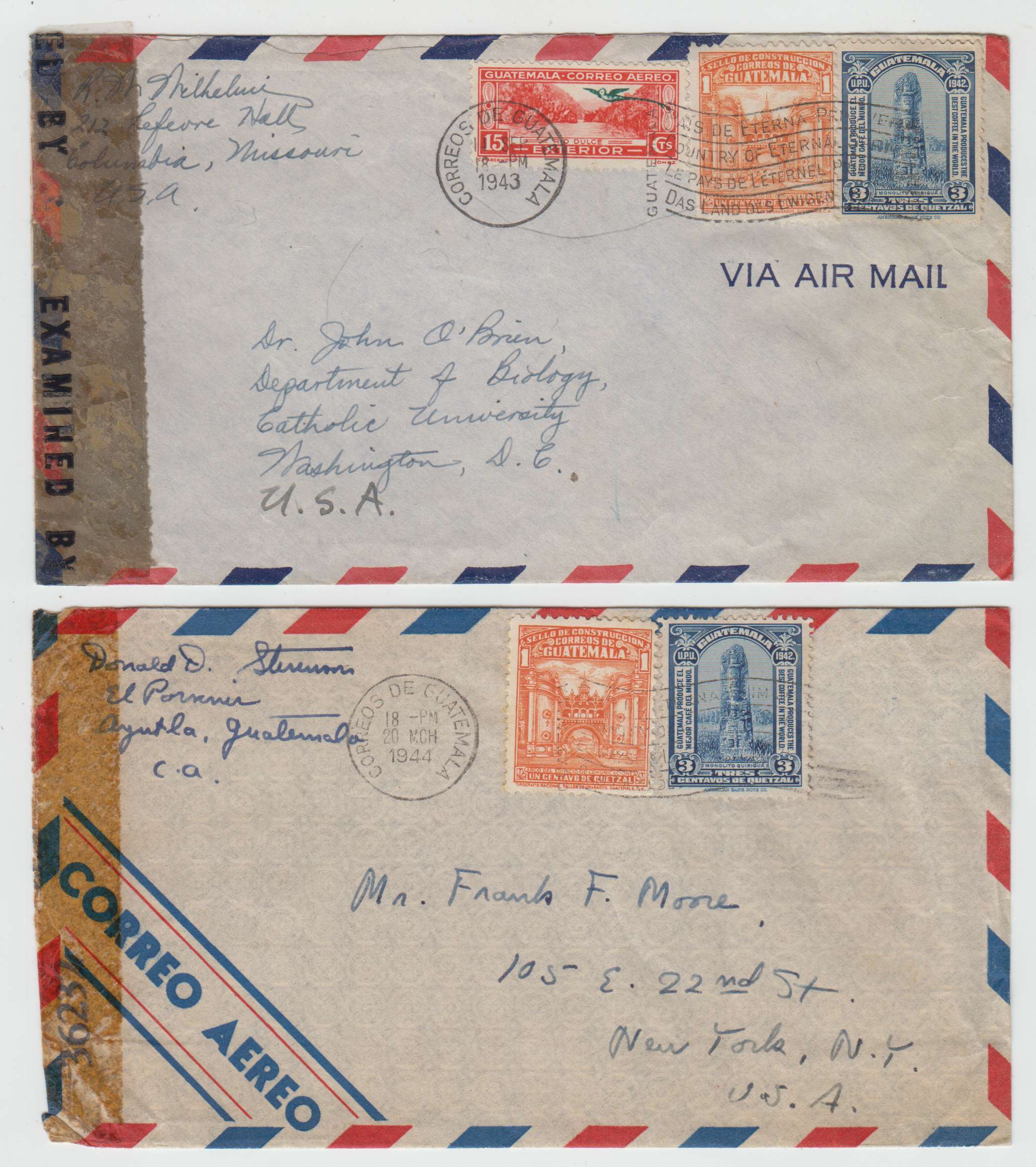 Guatemala 1913 — Selection of 32 covers including better with early including better frankings, cancels,…