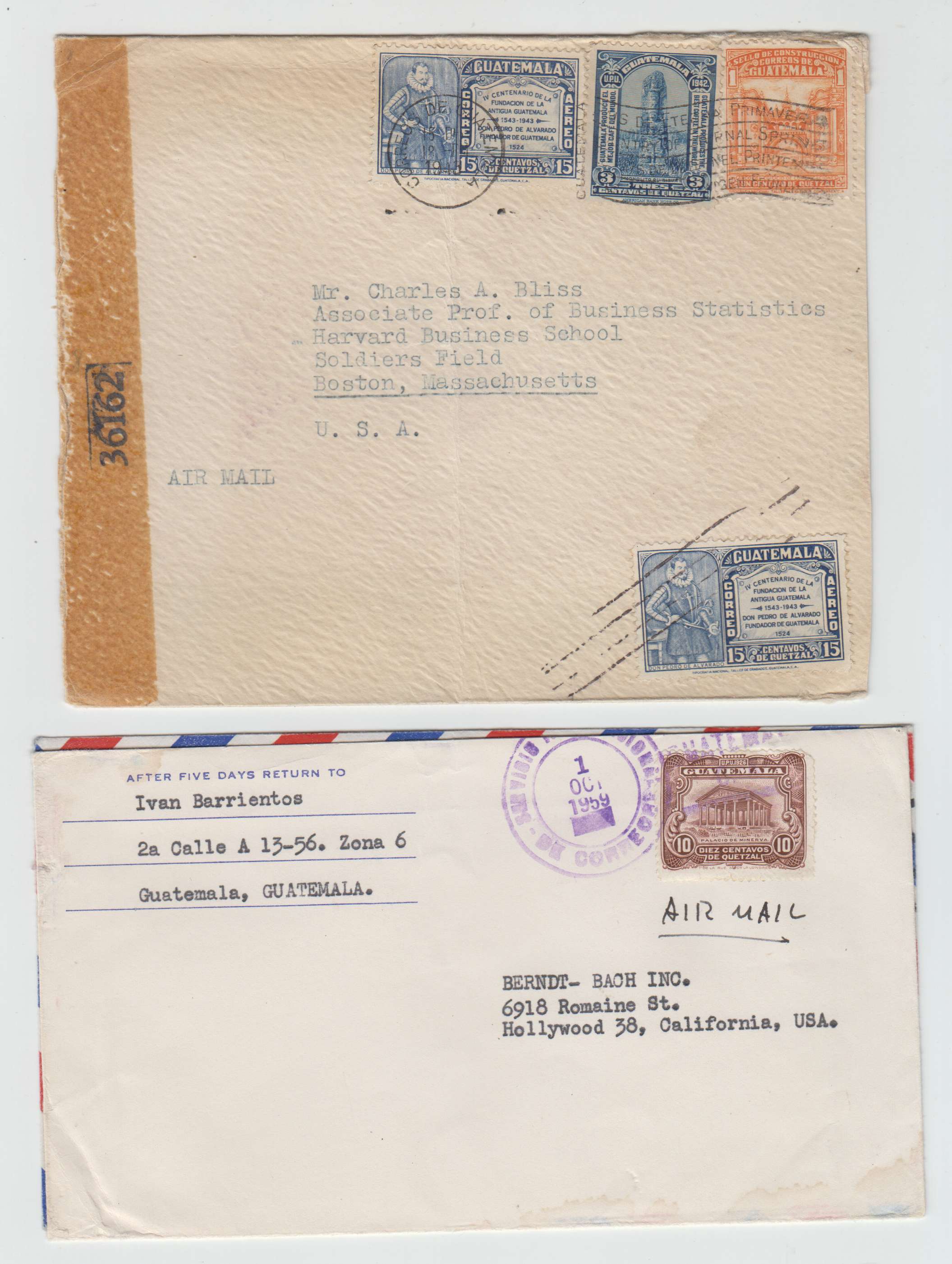 Guatemala 1913 — Selection of 32 covers including better with early including better frankings, cancels,…