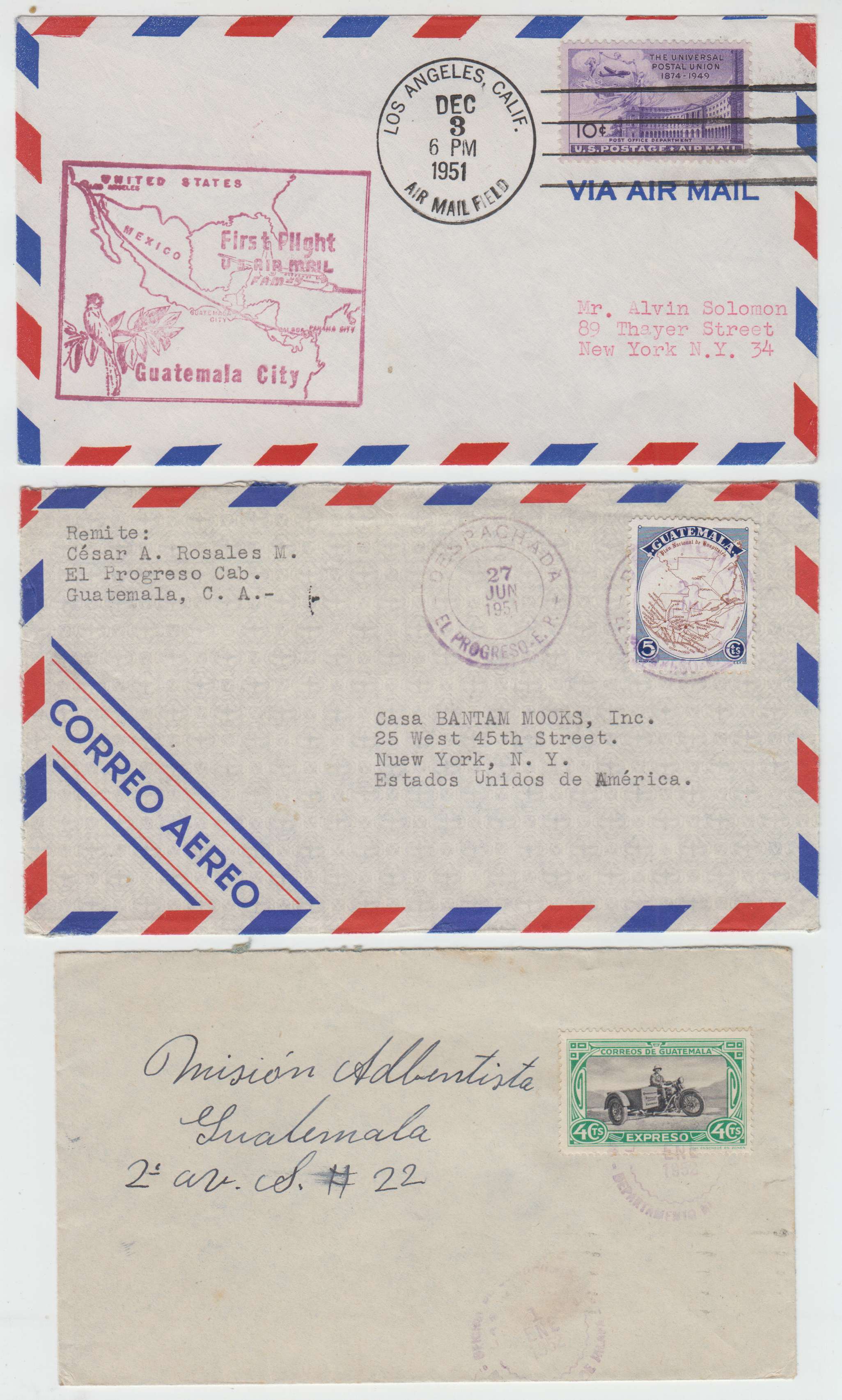 Guatemala 1913 — Selection of 32 covers including better with early including better frankings, cancels,…
