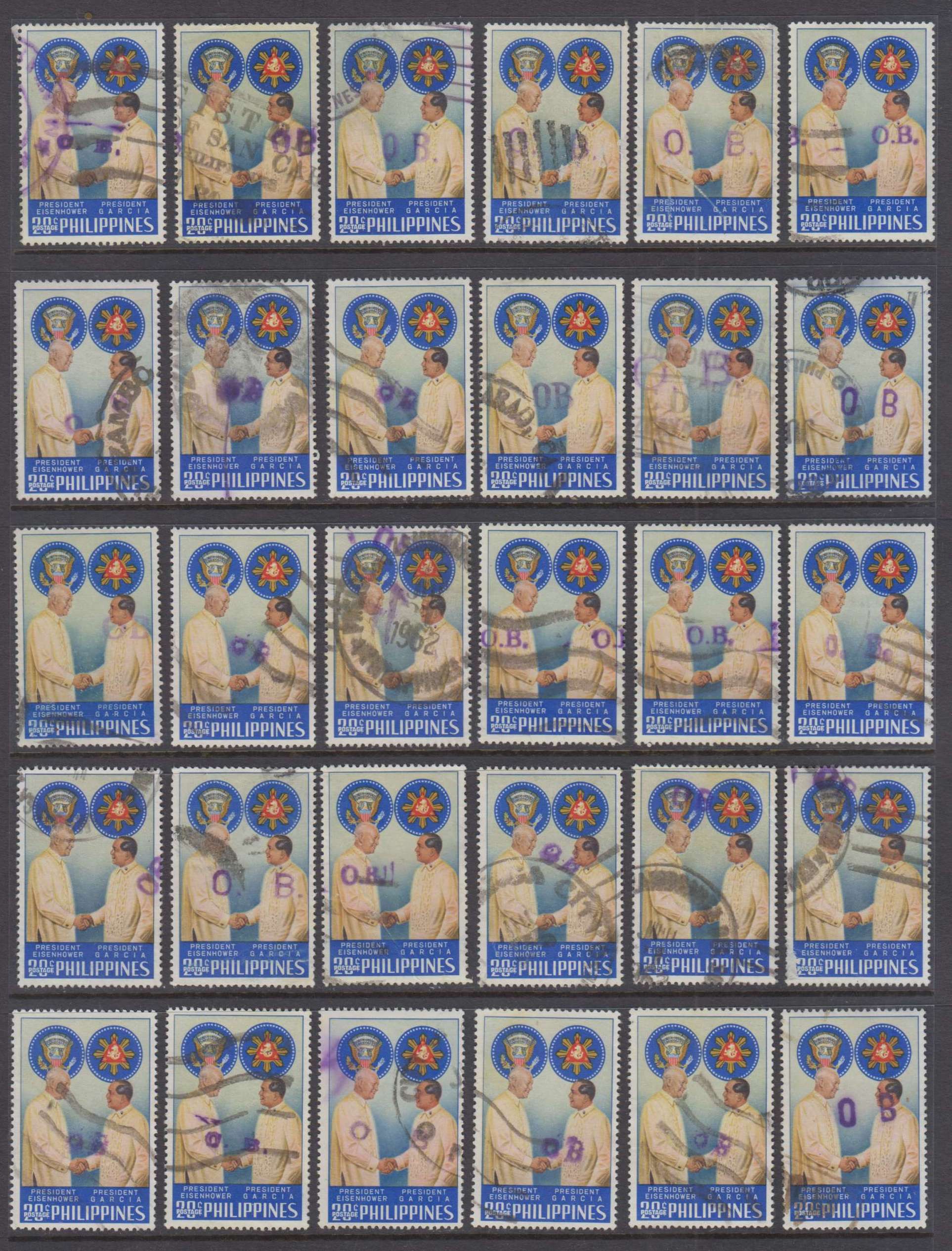 Philippines 1960 — "OB stamps"