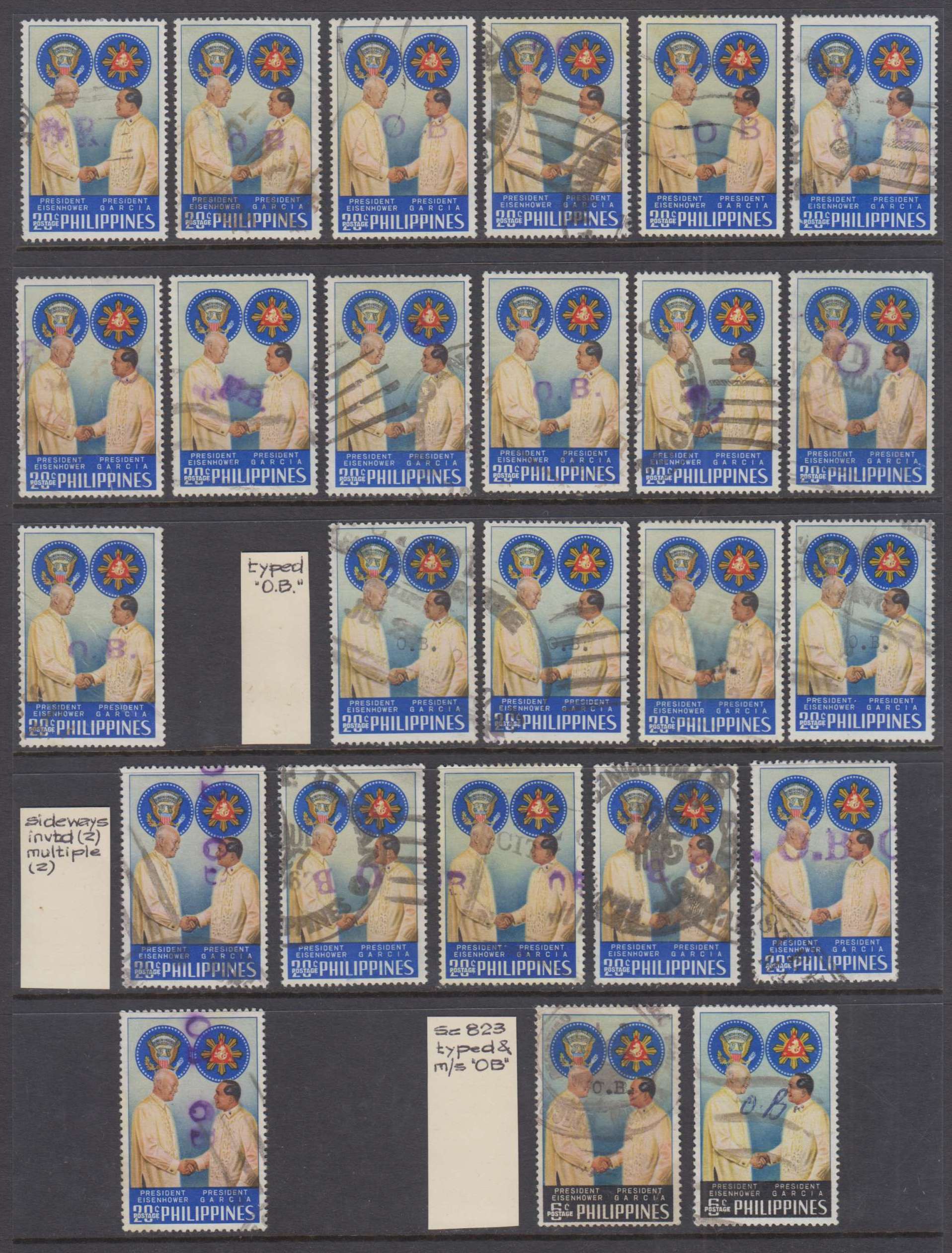Philippines 1960 — "OB stamps"