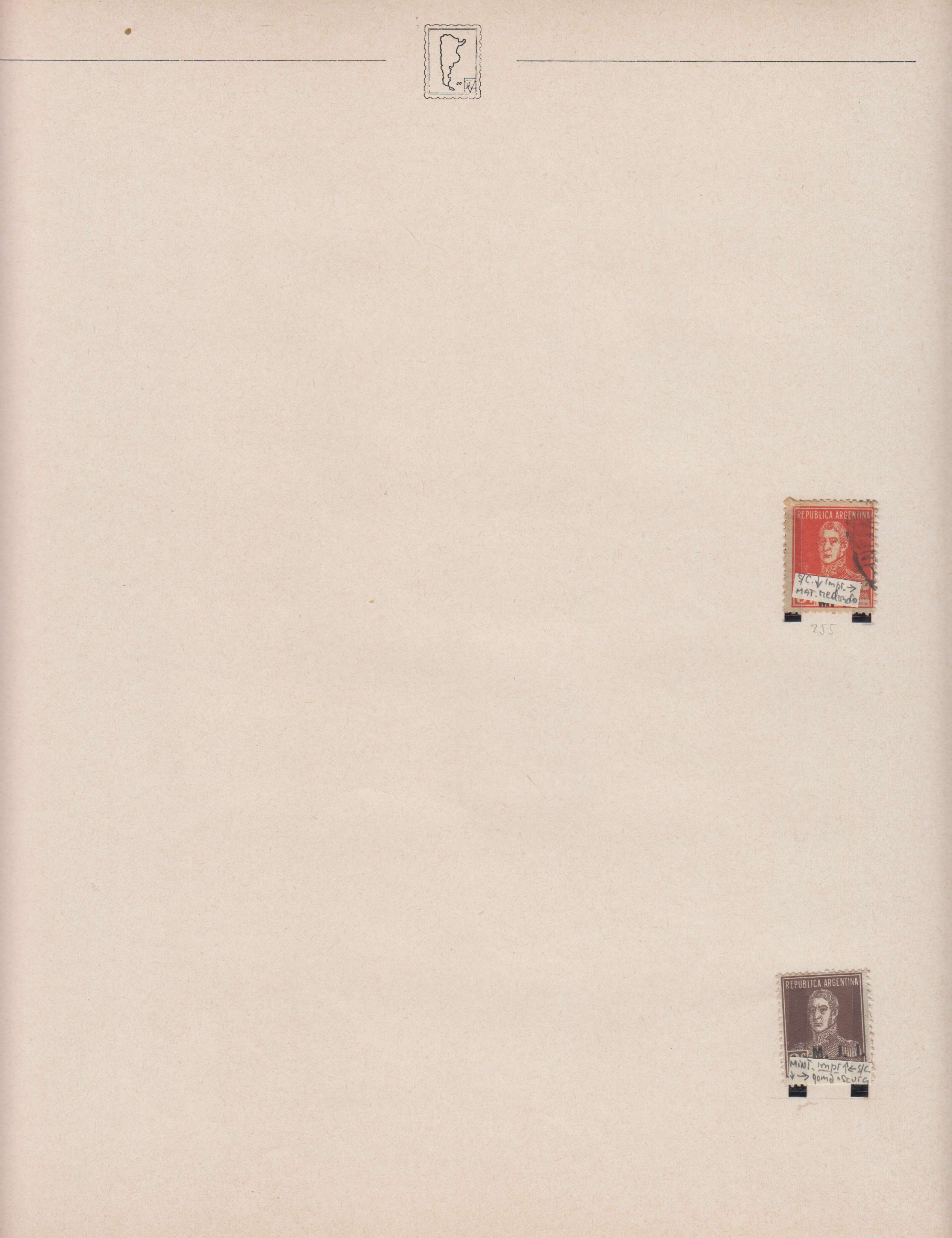 Argentina 1913 — Official Department Stamps collection on 36 album pages featuring Scott Od1 thru Od357…