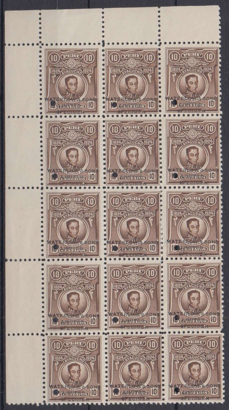Peru 1924 — Bolivar