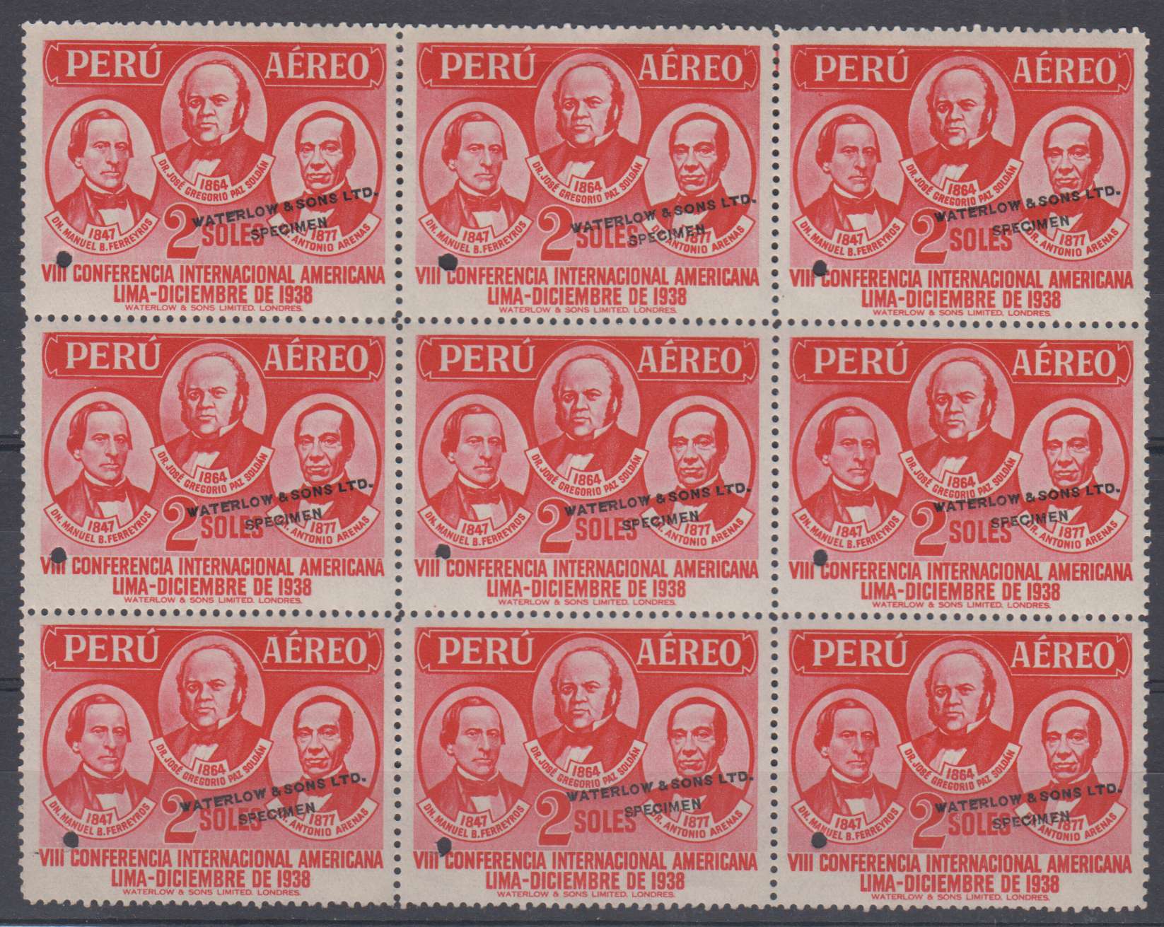 Peru 1938 — airpost issue