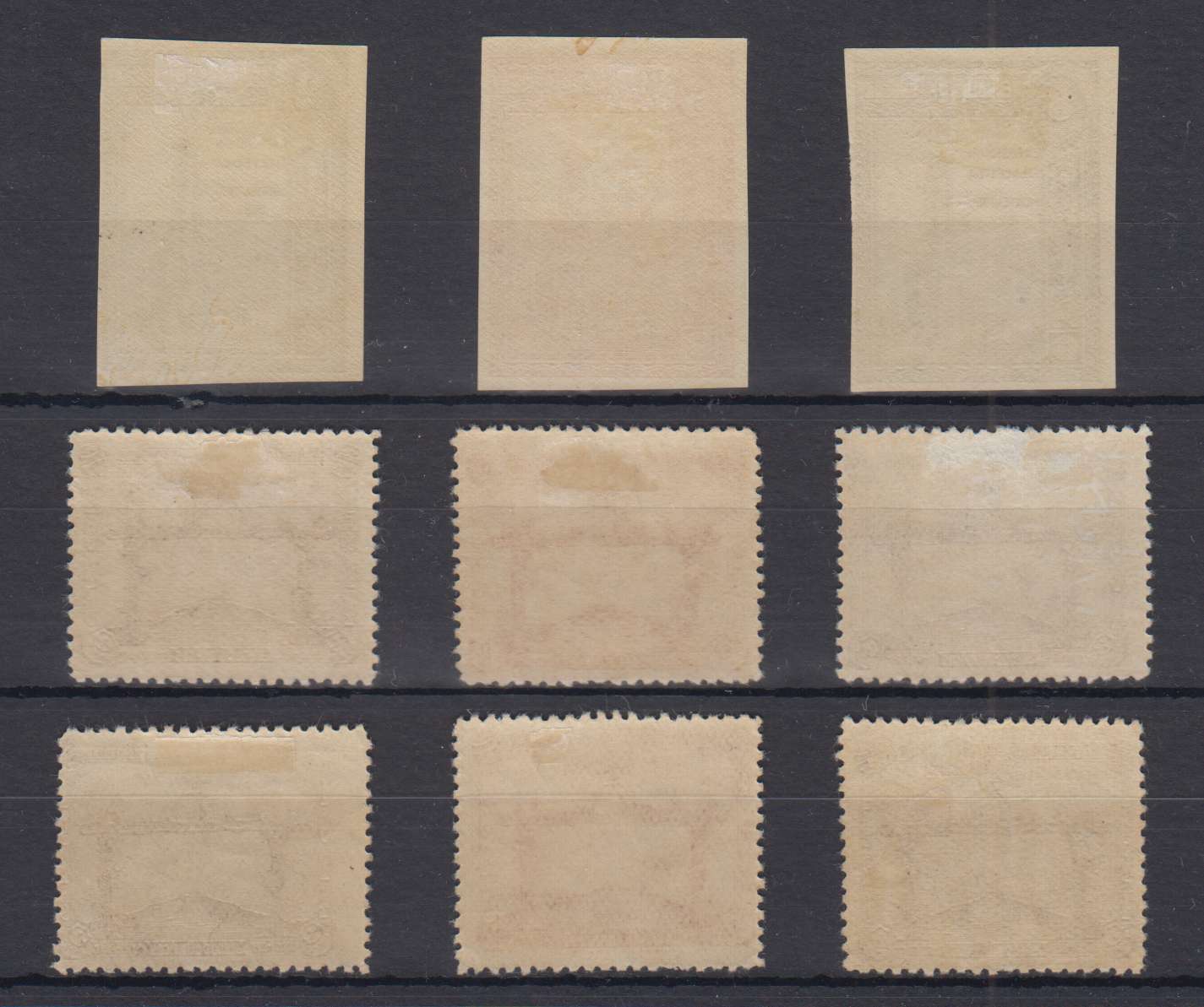 Uruguay 1927 — Scott 330-332 & 388-390