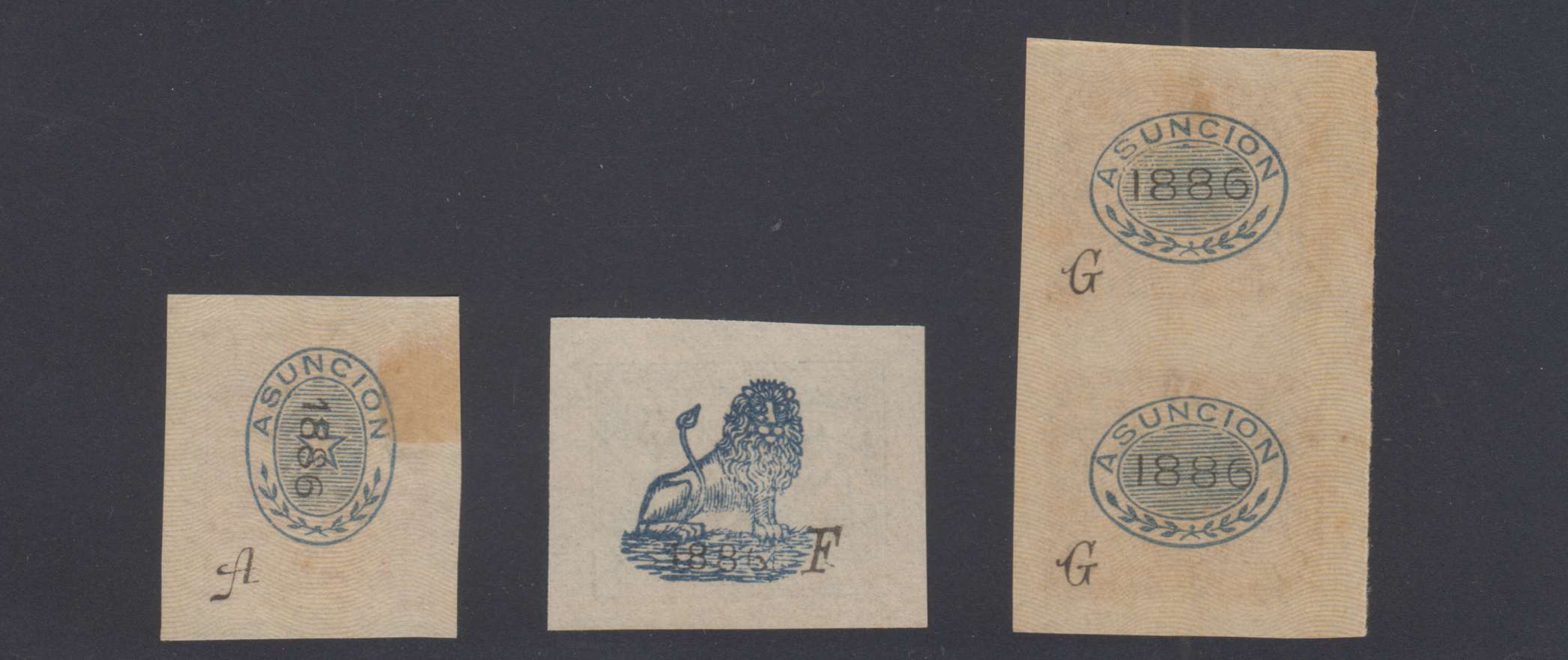 Paraguay 1886 — Official issue