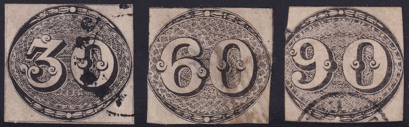 Brazil 1843 — Bull Eyes