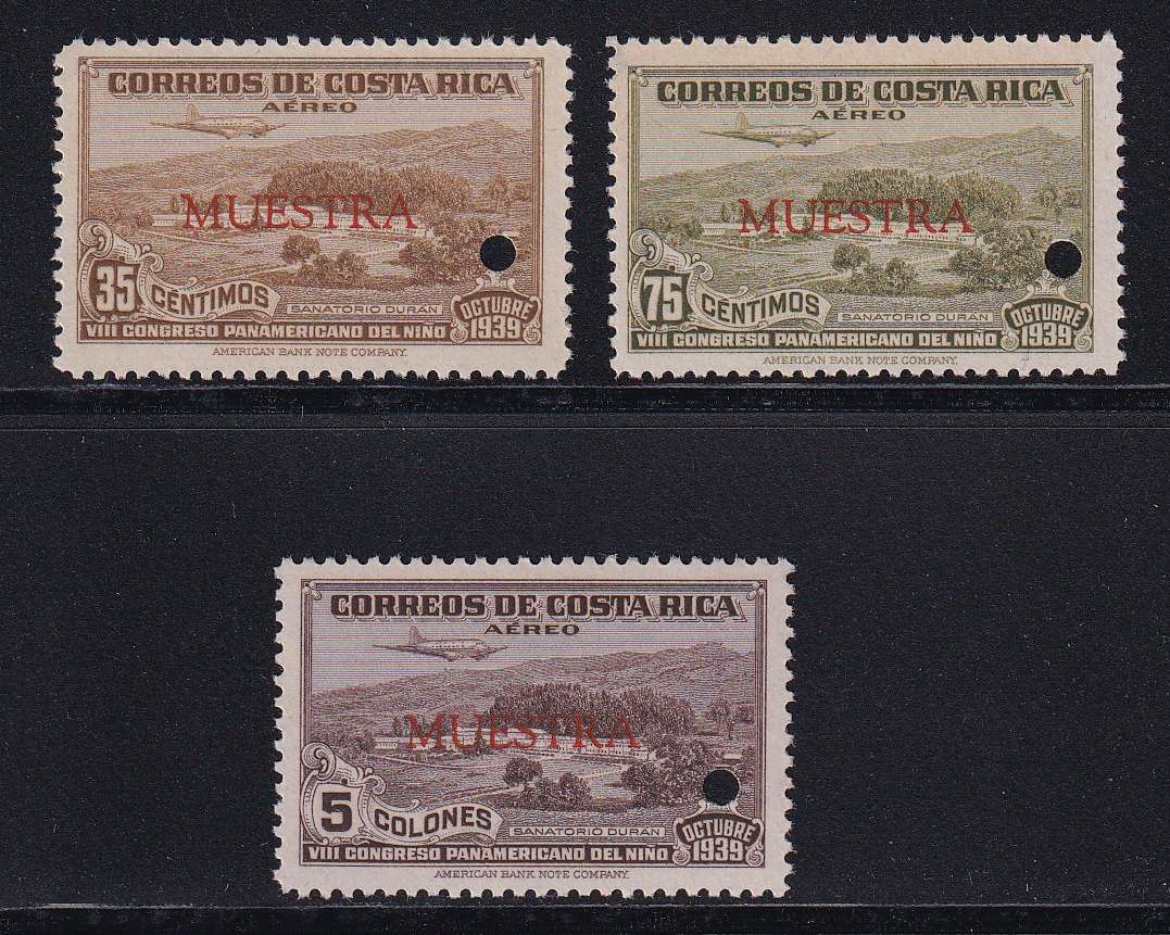 Costa Rica 1940 — Panamerican Health Day Airpost Unissued