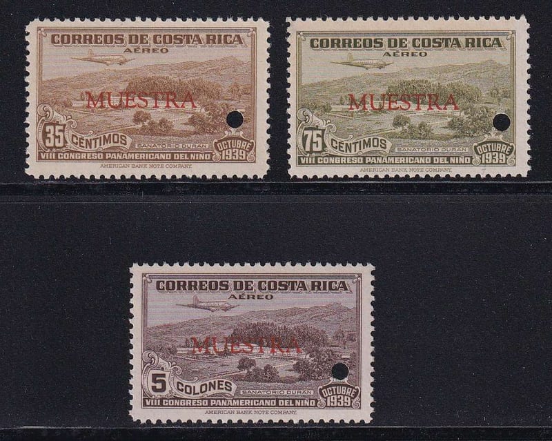 Costa Rica 1940 — Panamerican Health Day Airpost Unissued