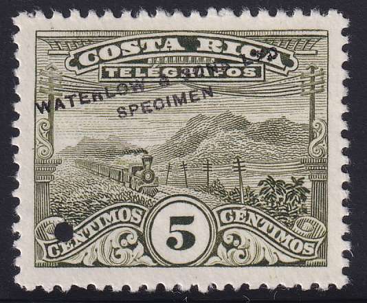 Costa Rica 1892 — Telegraph
