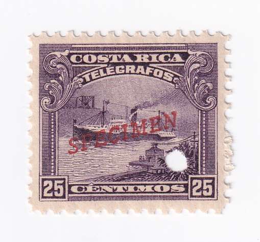 Costa Rica 1910 — Telegraph stamps