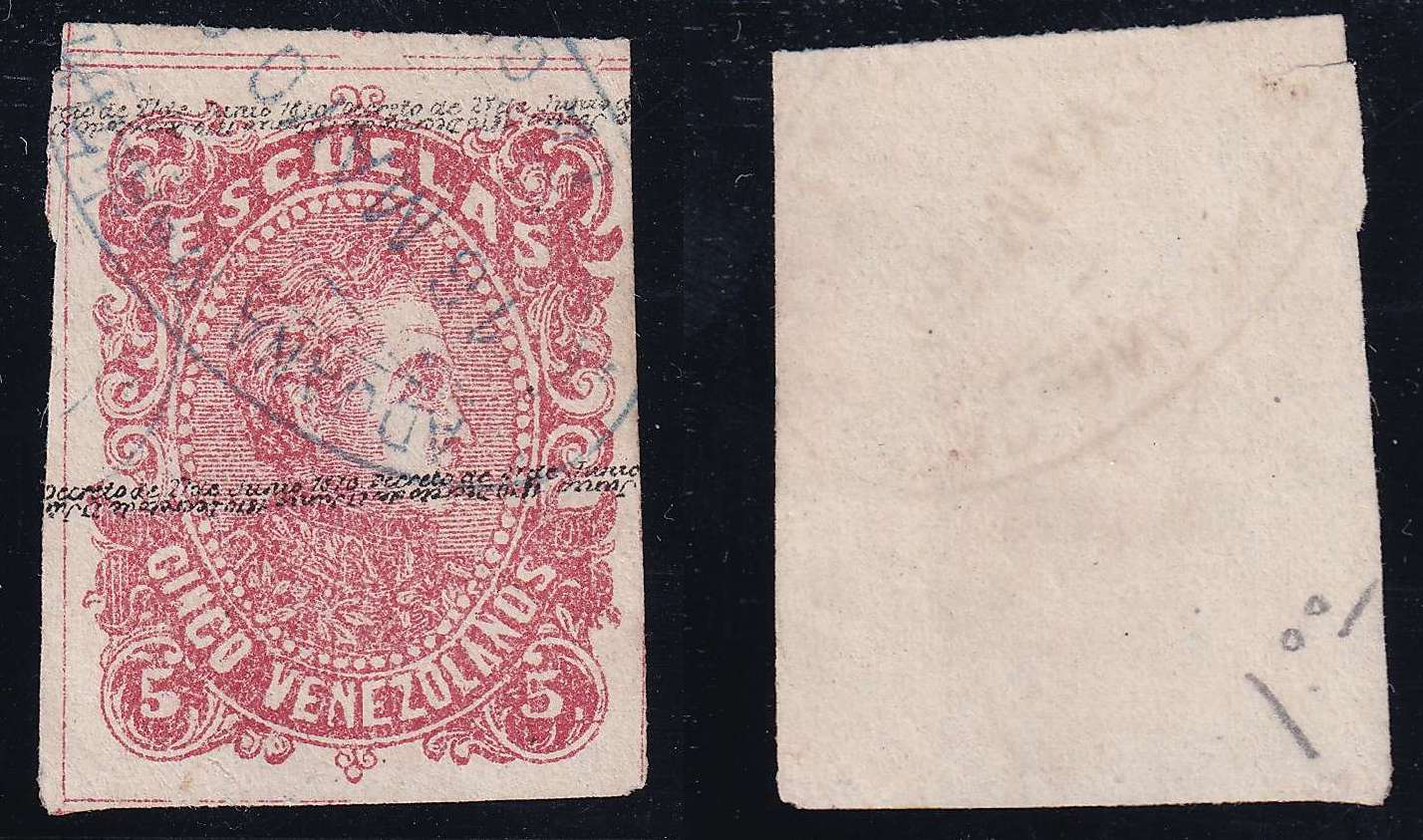 Venezuela 1879 — Scott 57, top value