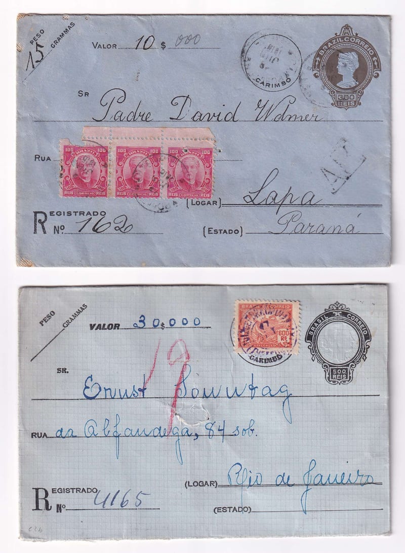 Brazil 1919 — R-envelopes