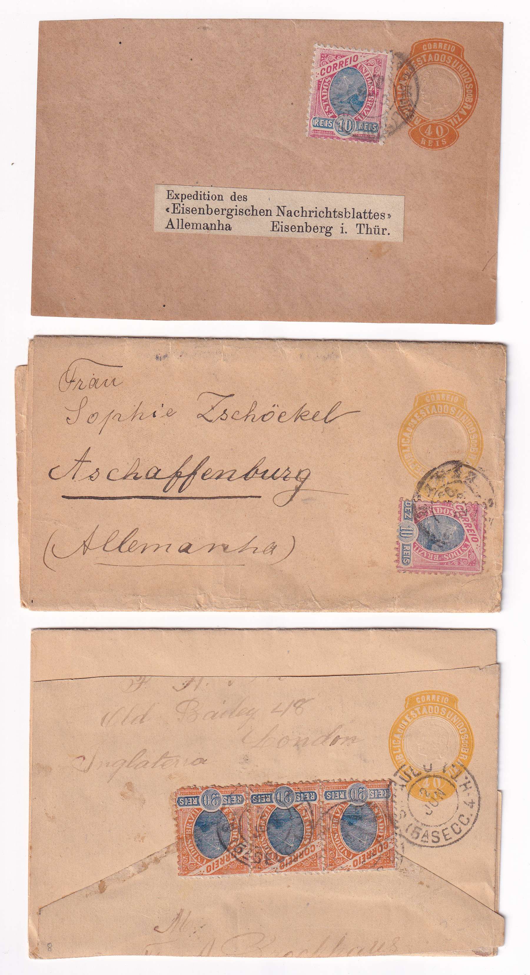 Brazil 1893 — Wrappers