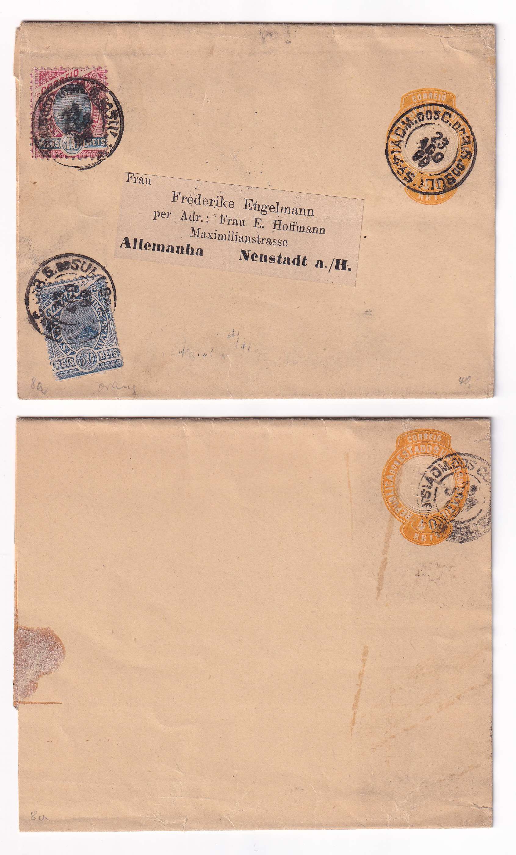 Brazil 1893 — Wrappers