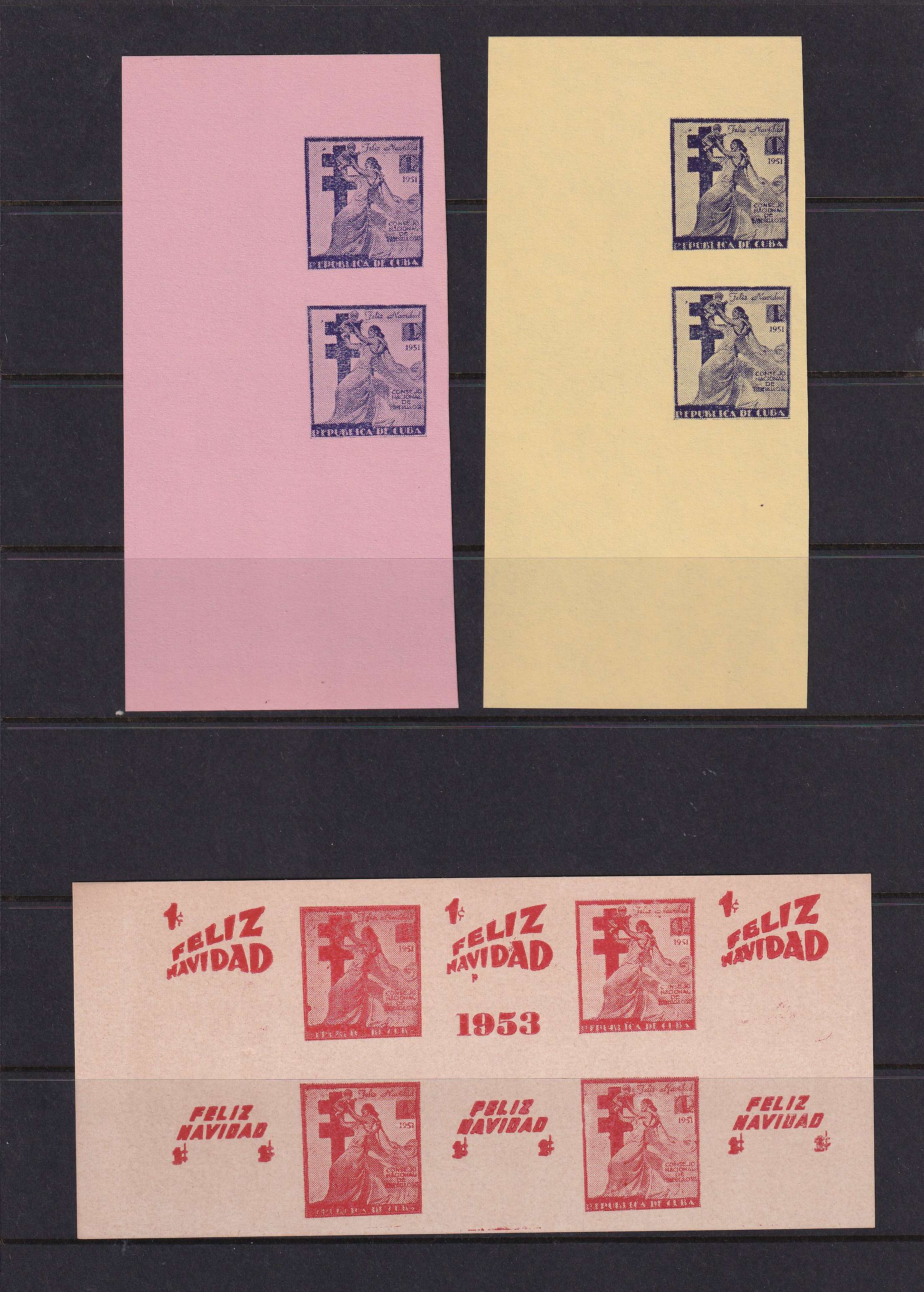 Cuba 1945 — Cinderella & Tbc specialized proofs collection including 80+ items with essays, dir…