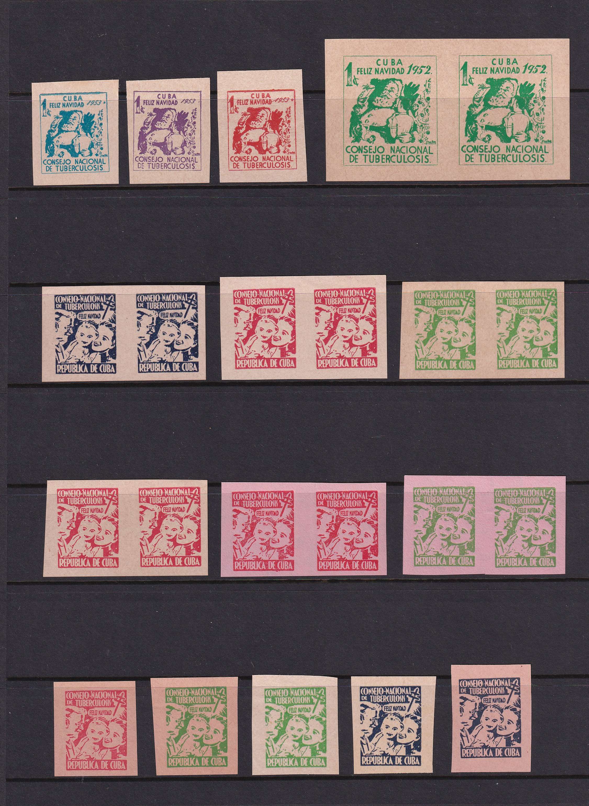 Cuba 1945 — Cinderella & Tbc specialized proofs collection including 80+ items with essays, dir…
