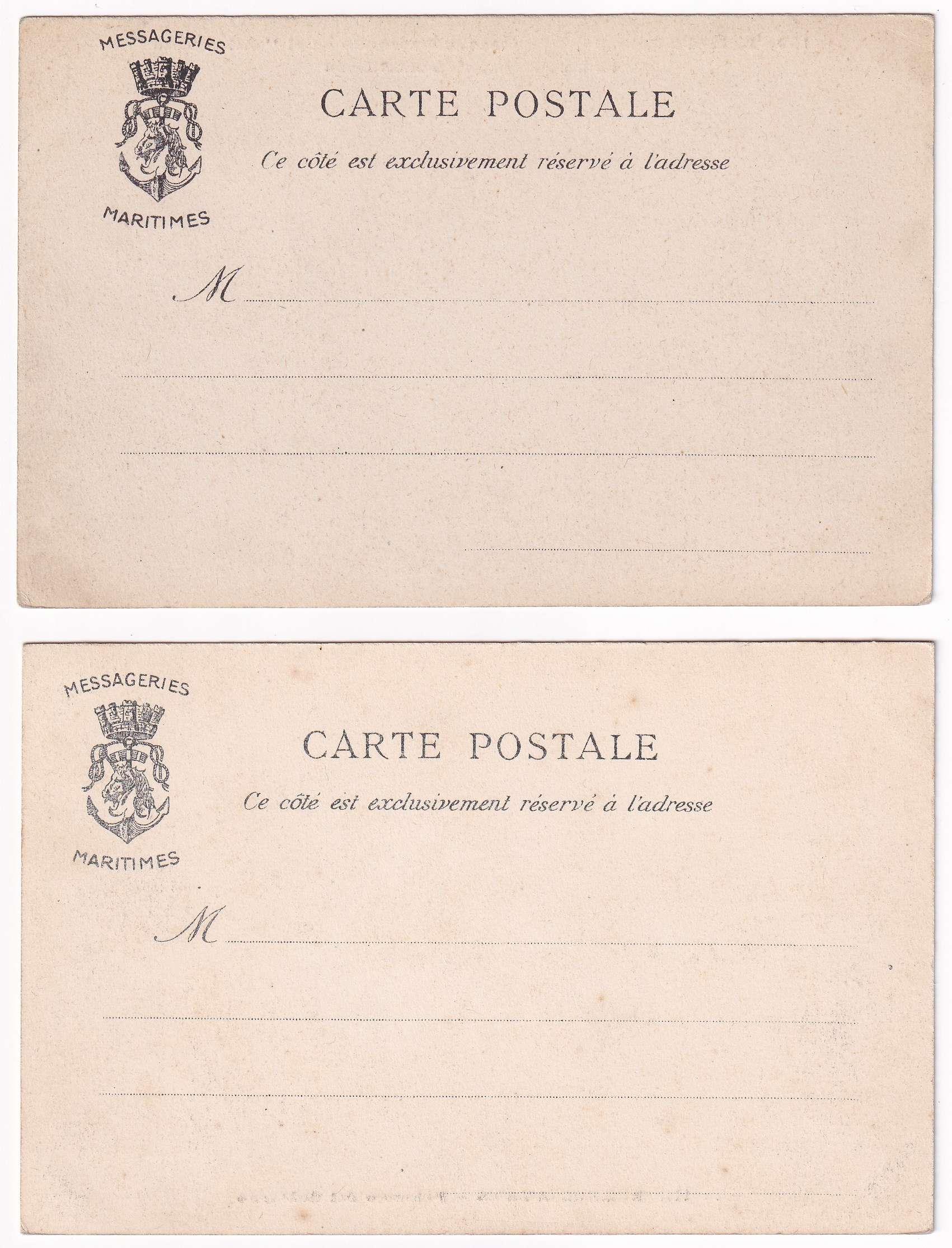 Argentina 1908 — Massageries Maritimes for use of passengers on board of their packets