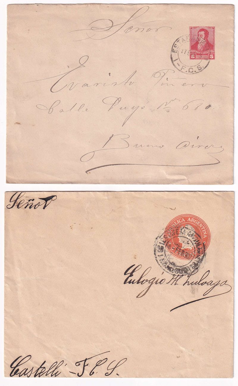 Argentina 1893 — Railroad Transit Post Office