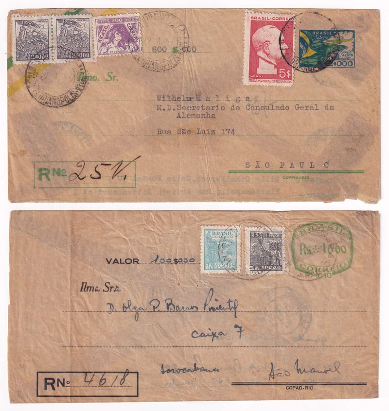 Brazil 1942 — Transparent Envelopes