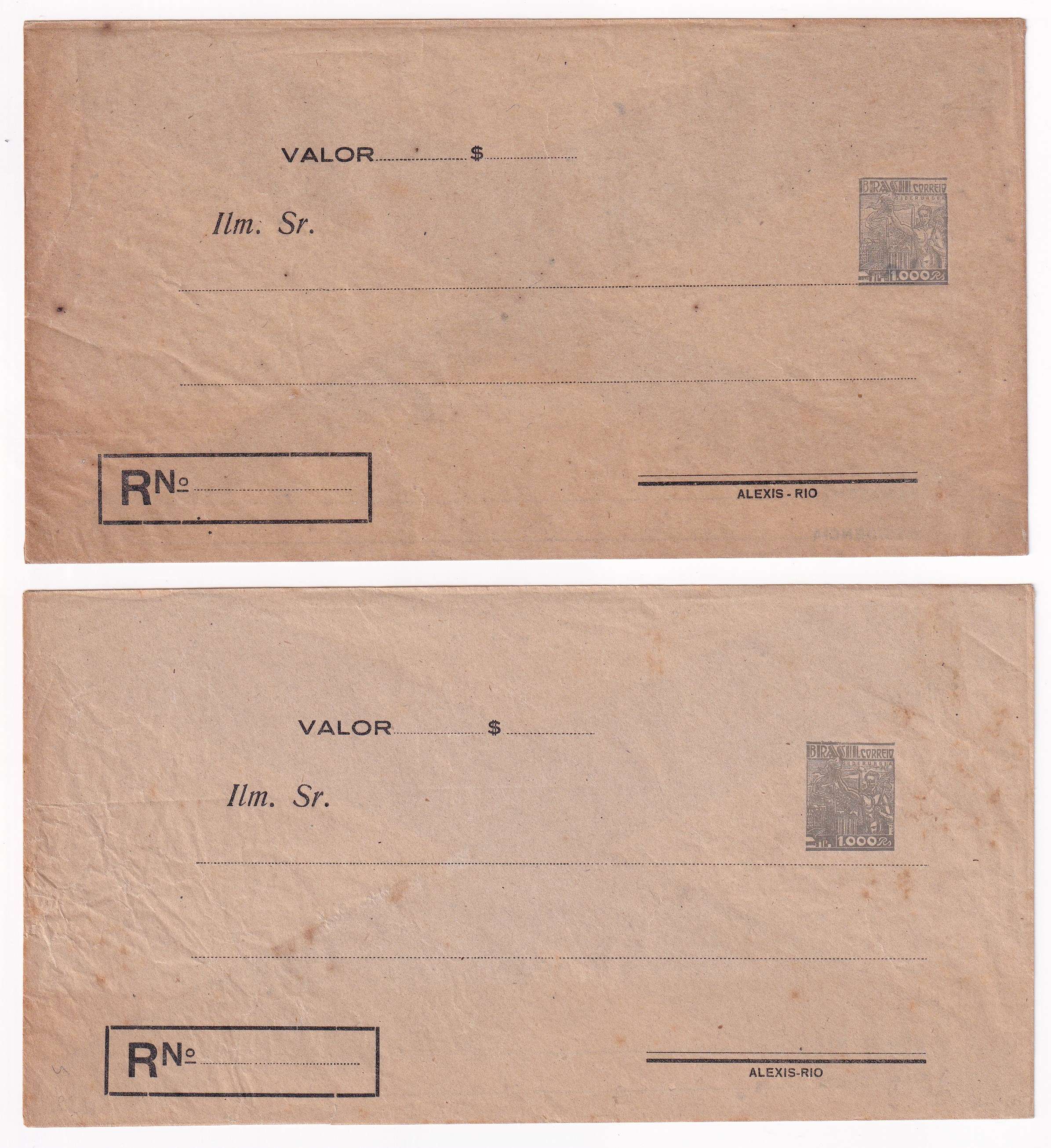 Brazil 1942 — Transparent Envelopes