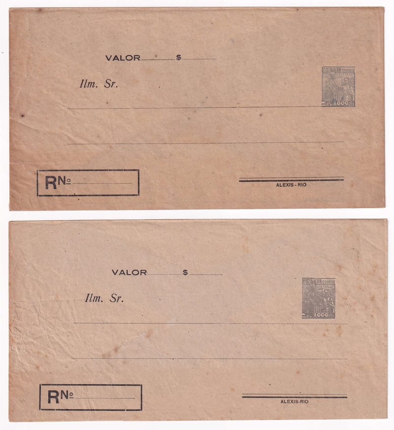 Brazil 1942 — Transparent Envelopes