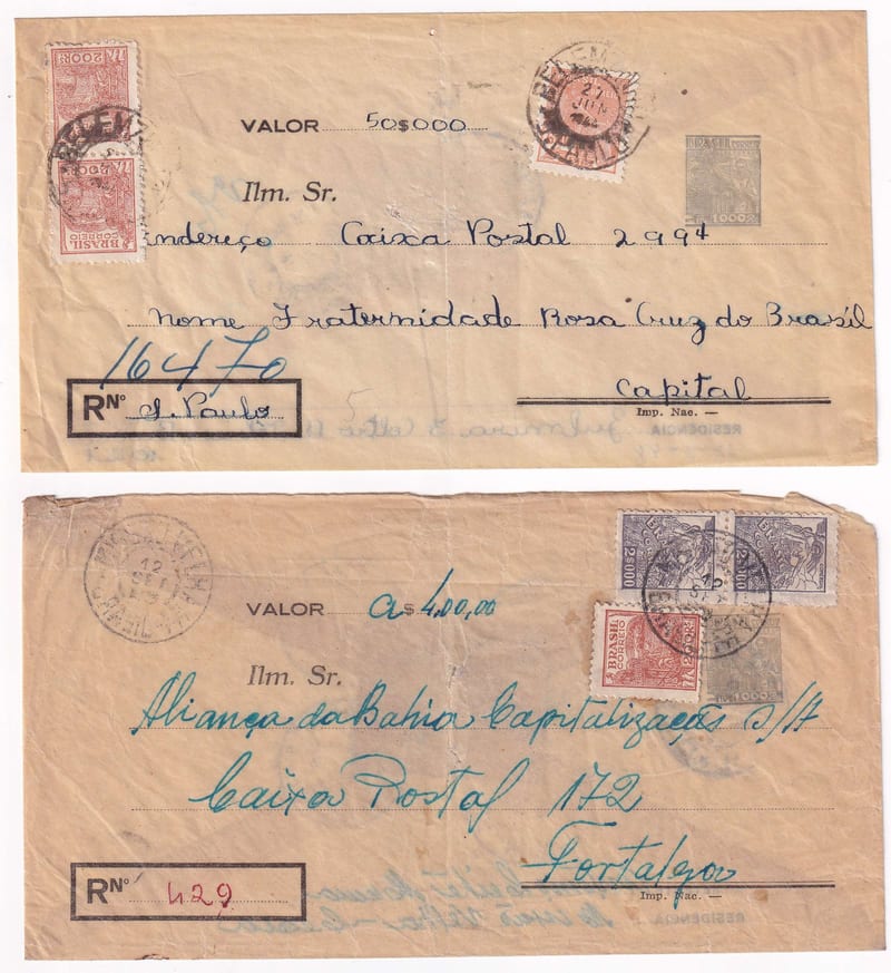 Brazil 1944 — Transparent Envelopes
