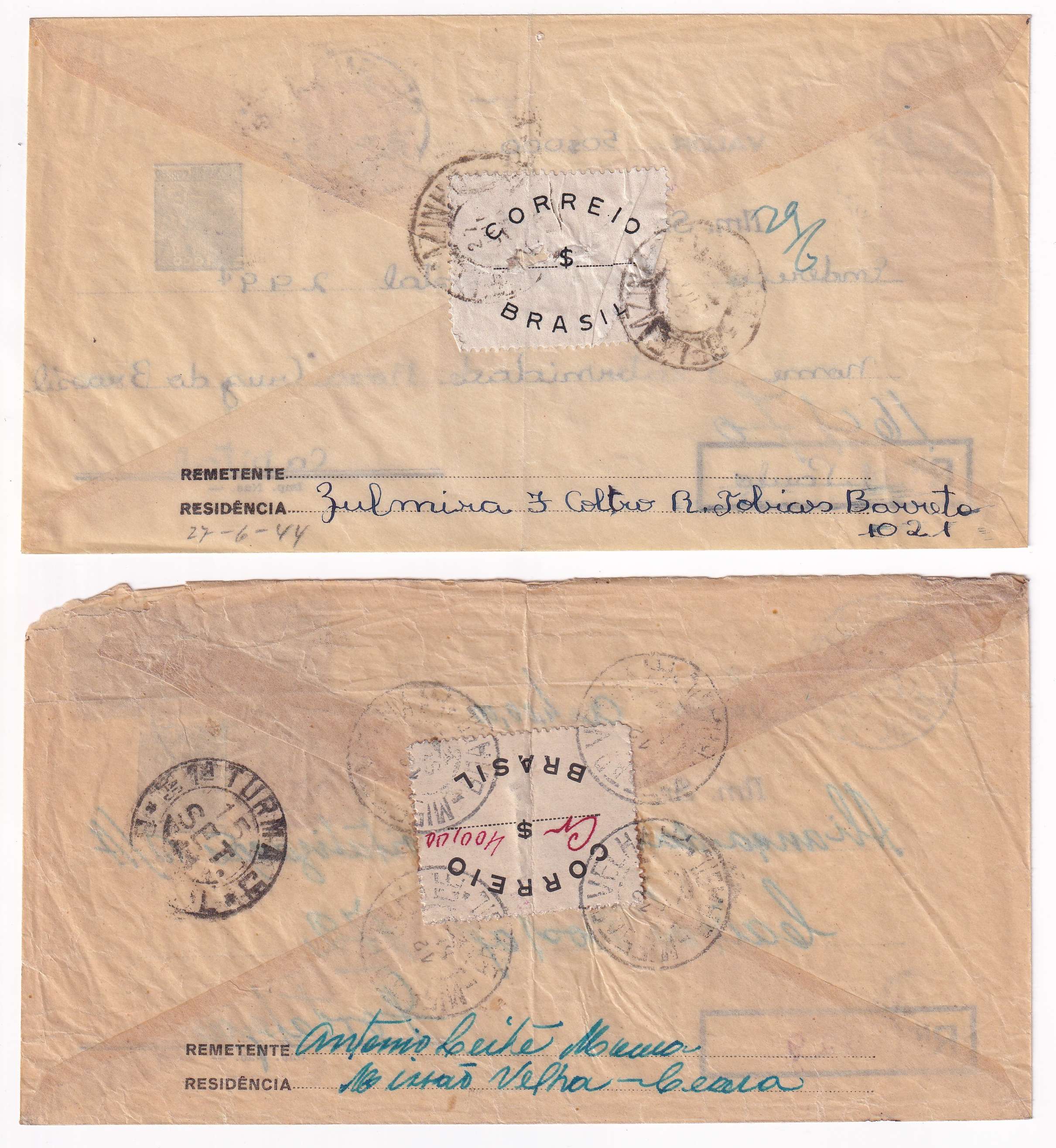 Brazil 1944 — Transparent Envelopes