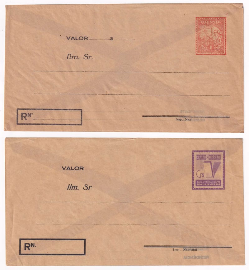 Brazil 1942 — Transparent Envelopes