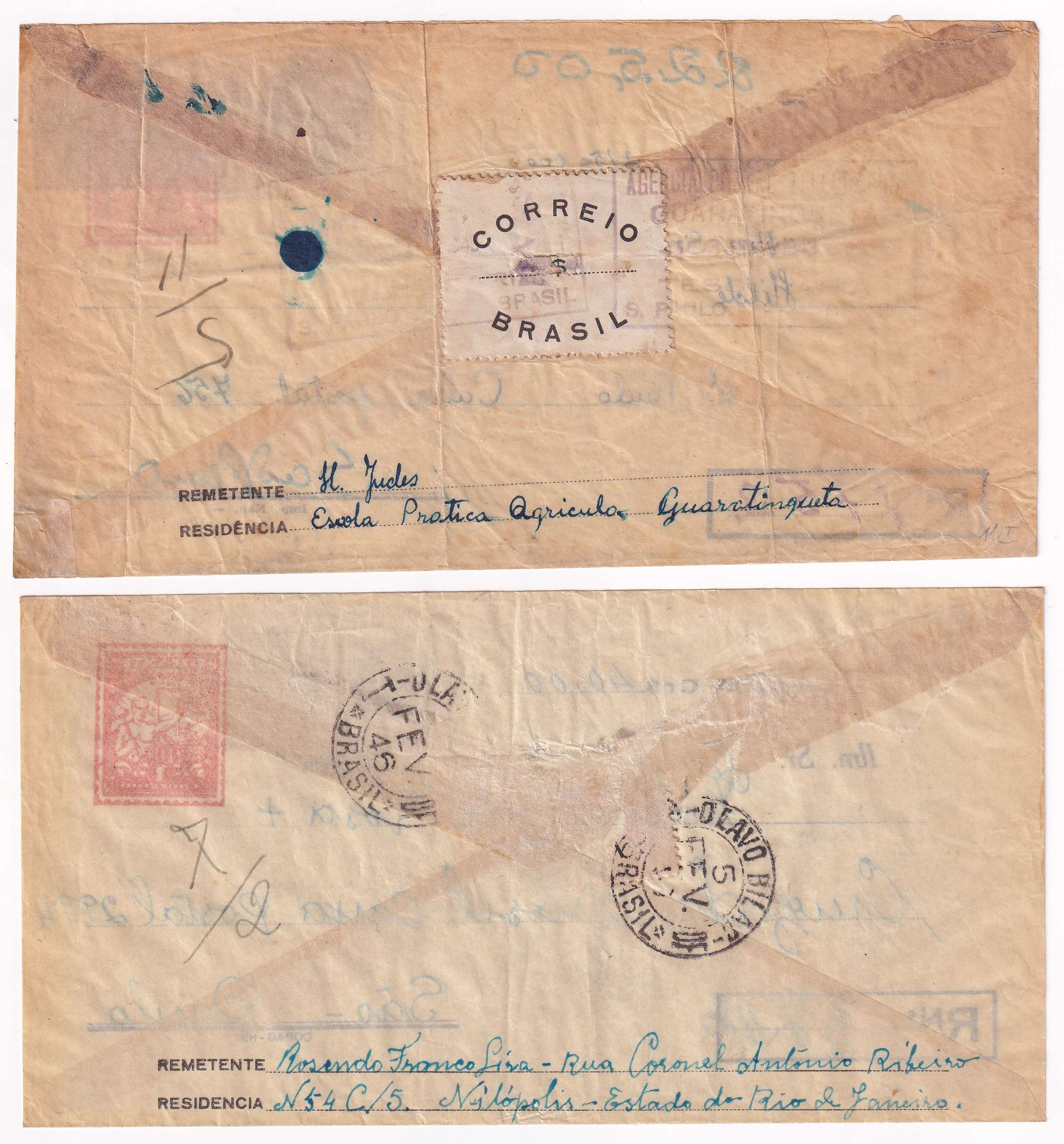 Brazil 1943 — Transparent Envelopes