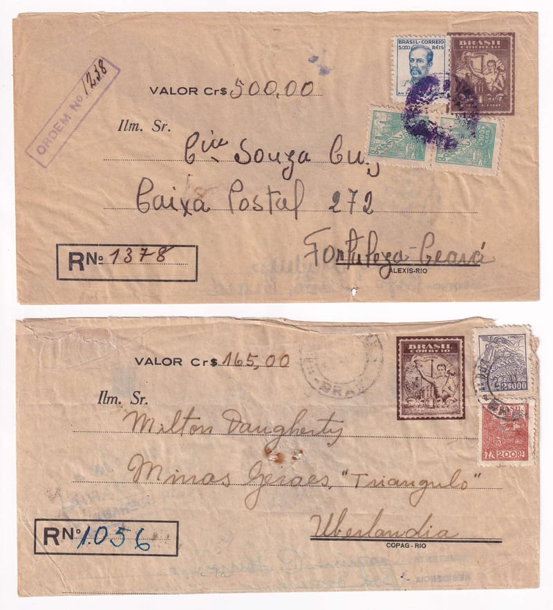 Brazil 1946 — Transparent Envelopes