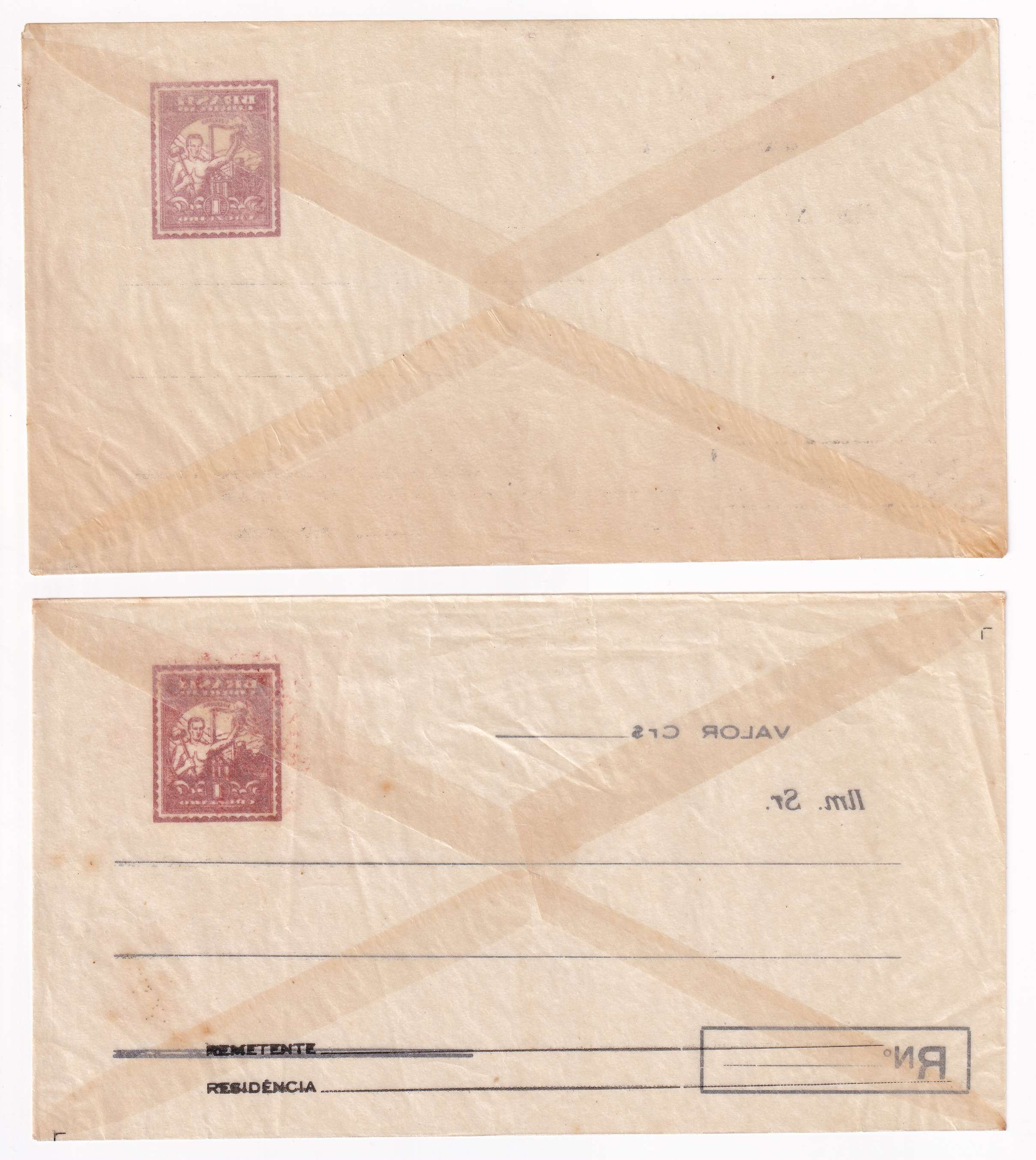 Brazil 1946 — Transparent Envelopes