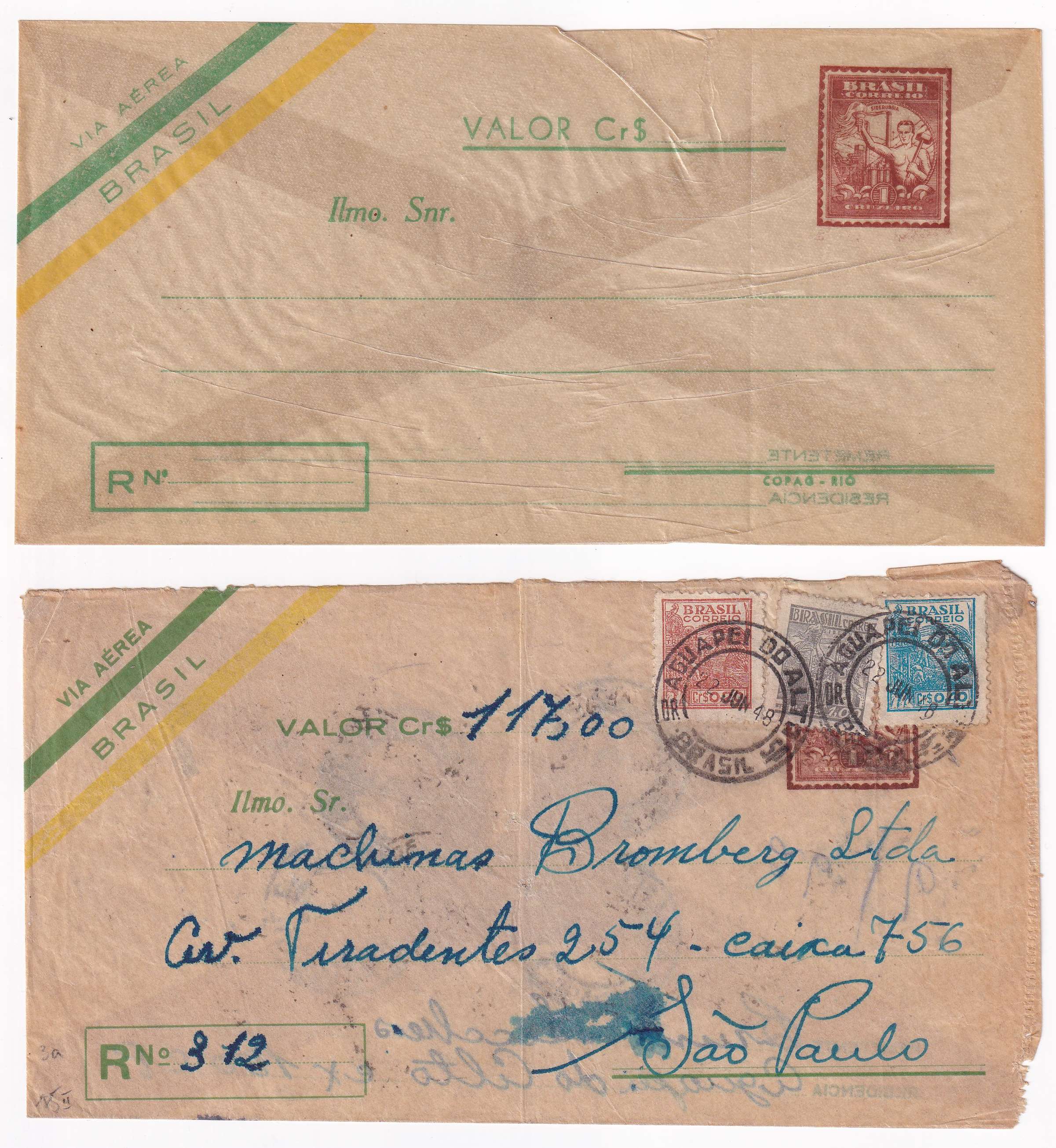 Brazil 1947 — Transparent Envelope