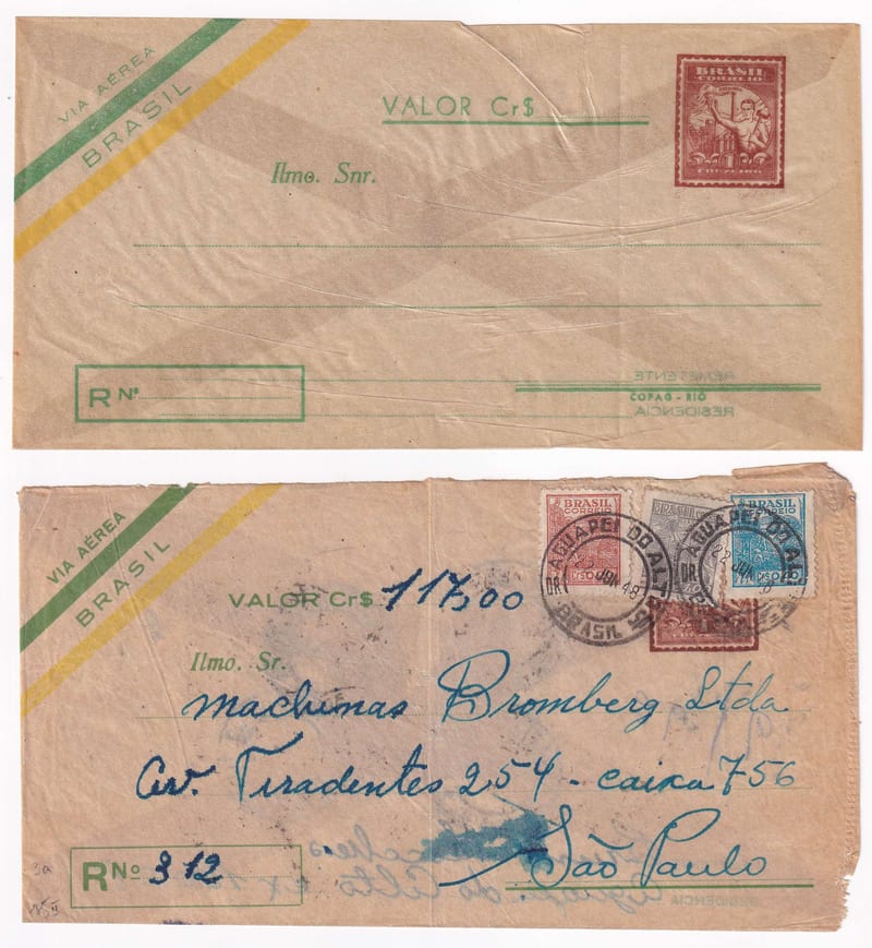 Brazil 1947 — Transparent Envelope